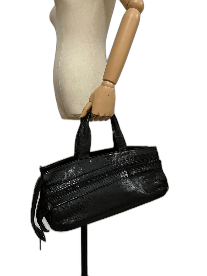 Yohji Yamamoto Zipper Handheld Bag