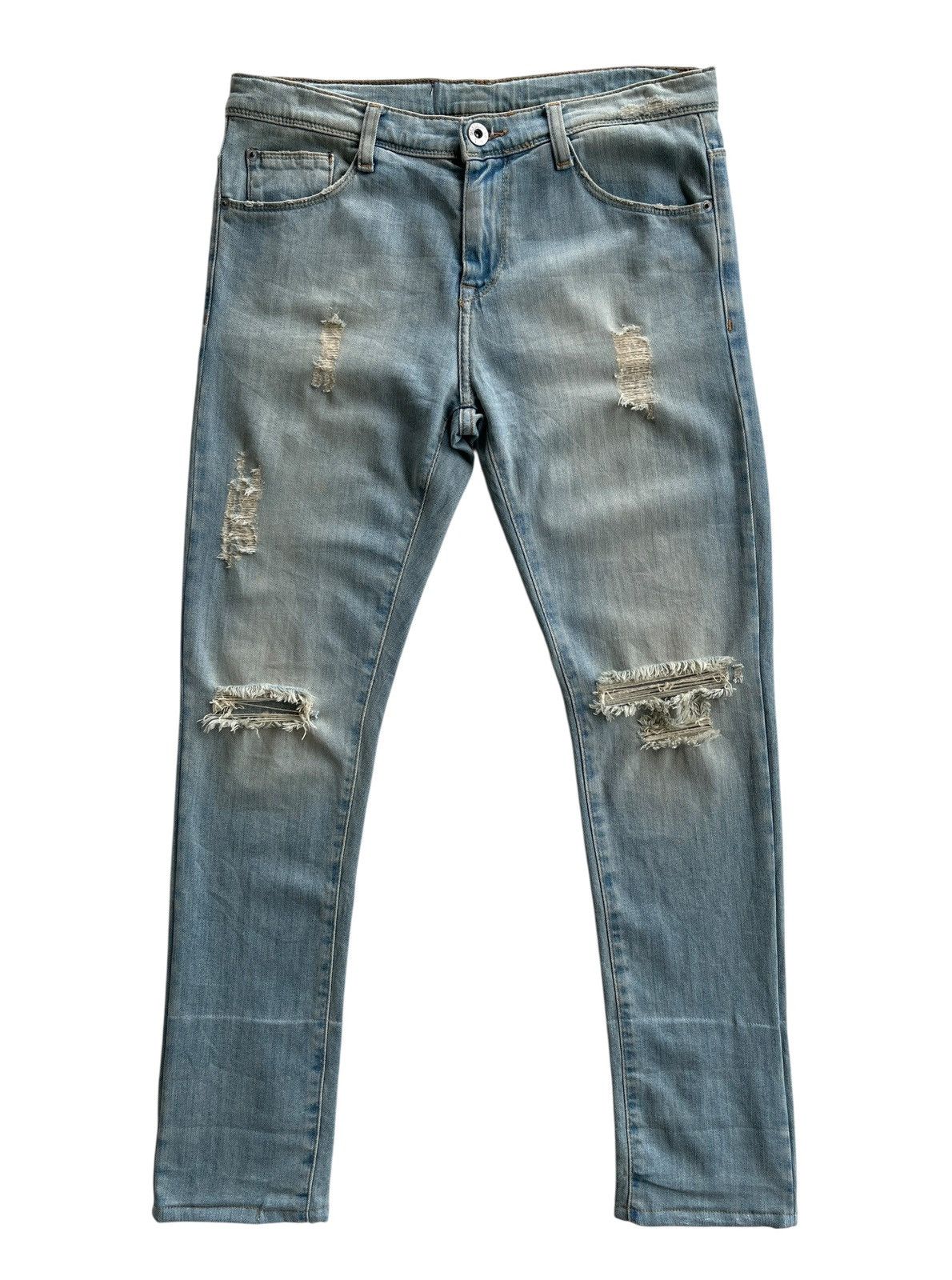 EACH x OTHER Each X Other Paris Boyfriend Distressed Jeans Size 31" - 1 Thumbnail