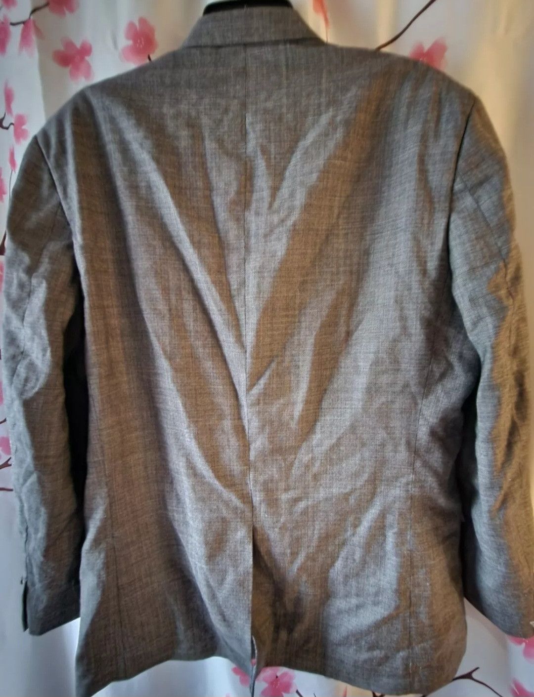 Chaps Men's Chaps Gray Blazer Suit Jacket Size 44R 100% Wool Size 44R - 10 Thumbnail