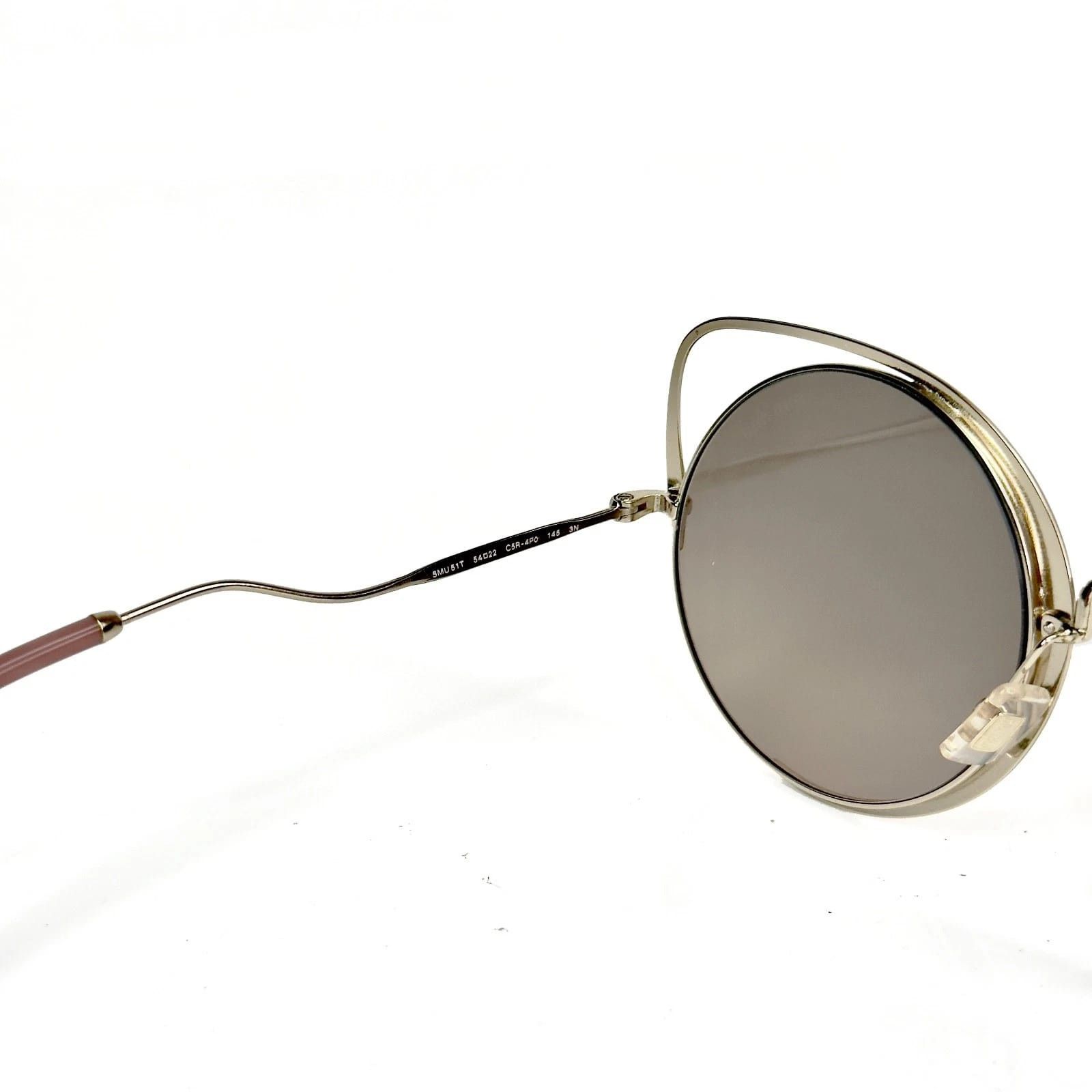 Miu Miu MIU MIU 51T MU51TS SQENIQUE Enamel Pink Mirror Sunglasses Size ONE SIZE - 2 Thumbnail