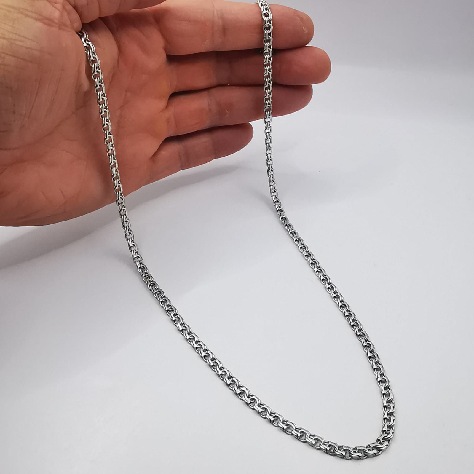 Sterling Silver Vintage Jewelry Chain, 925 Sterling Silver, Signed , 20,92g Size ONE SIZE - 7 Thumbnail