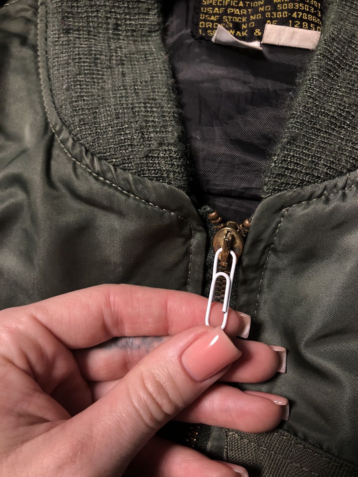 Vintage B-17 Aluminum Overcast MA-1 Flight Bomber Jacket Size US XXL / EU 58 / 5 - 4 Thumbnail