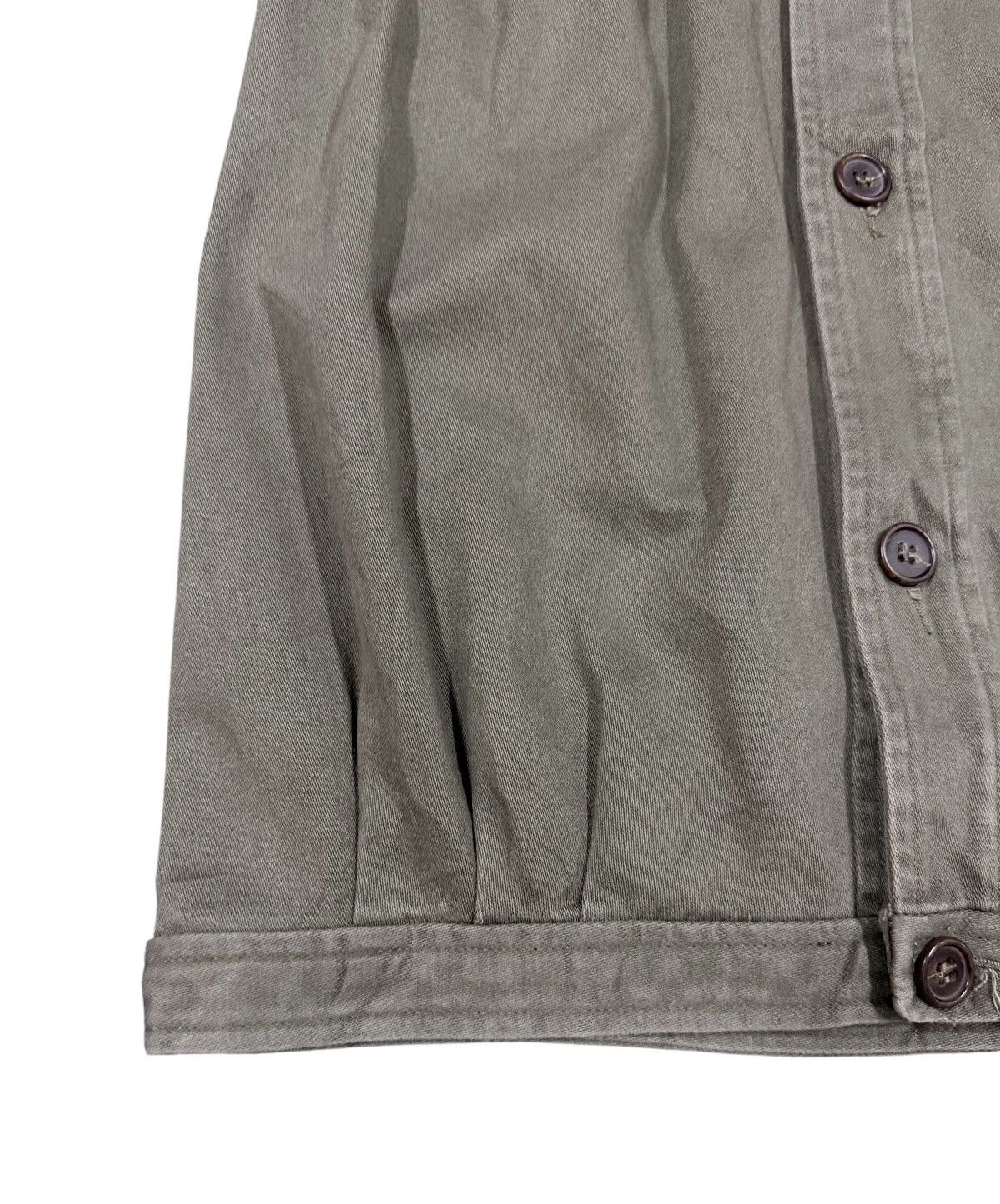A.P.C. Vtg✅A.P.C Rue De Fleurus Olive Green Button Ups Mini Skirt Size 26" / US 2 / IT 38 - 10 Thumbnail