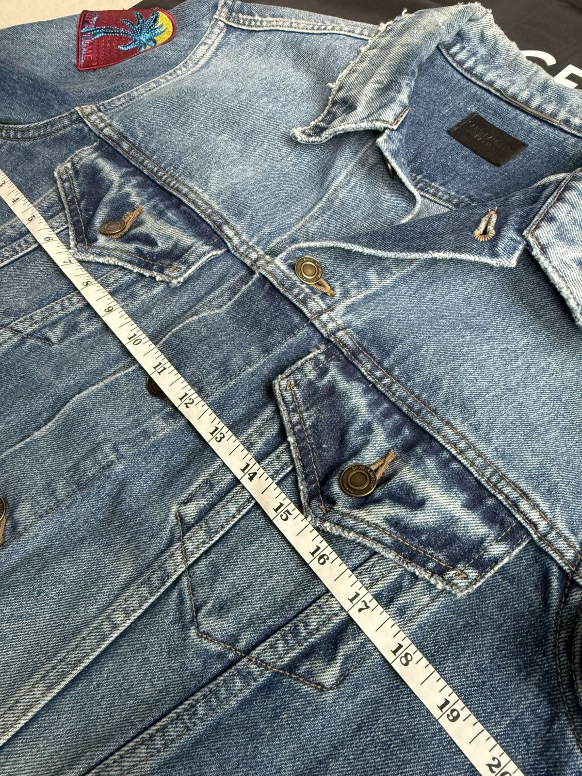 Saint Laurent Paris SS16 Saint Laurent Hedi Slimane palm tree denim jacket XL Size US XL / EU 56 / 4 - 3 Thumbnail