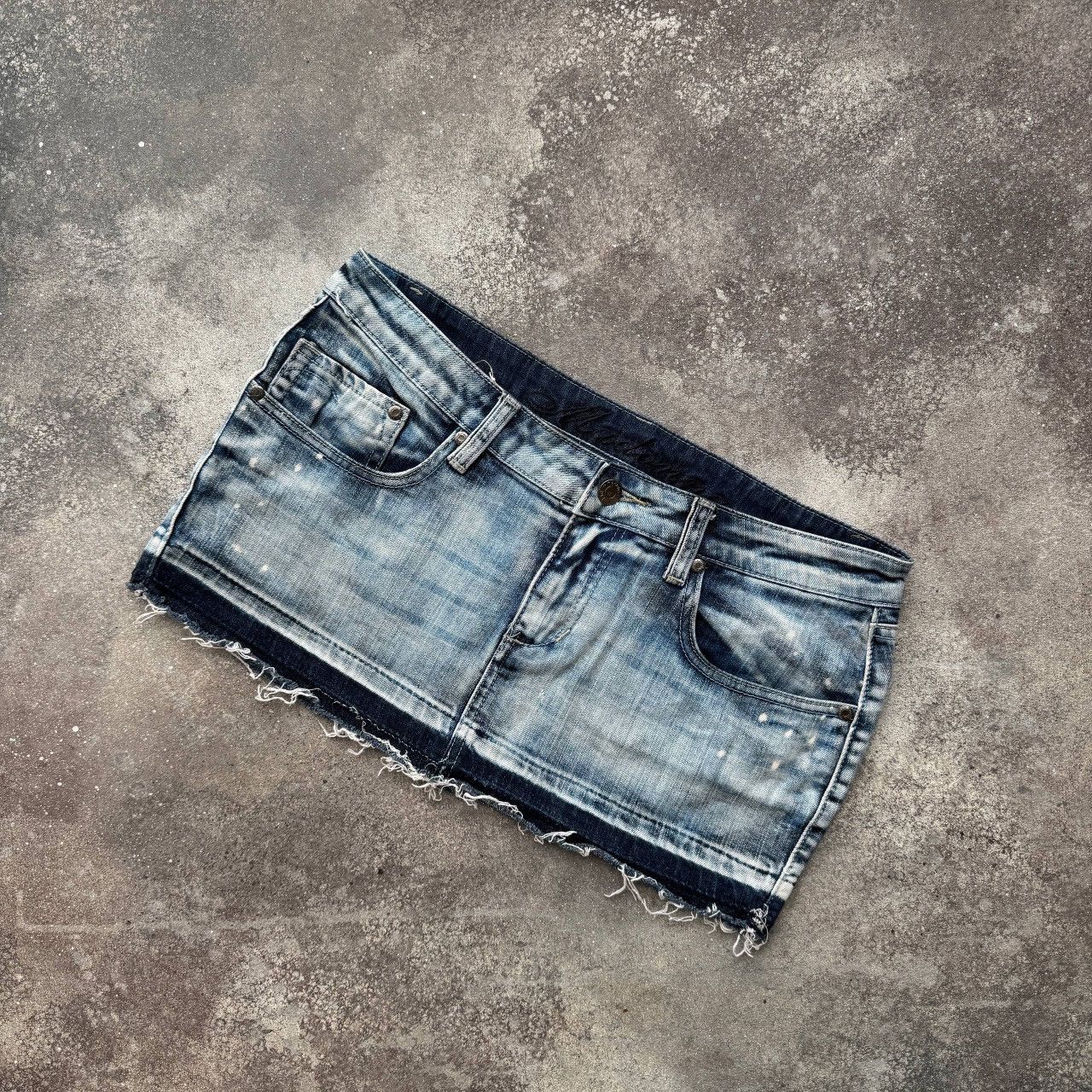 Hysteric Glamour Madonna Y2K Glam Vintage Sexy Denim Mini Skirt Size 28" / US 6 / IT 42 - 3 Thumbnail