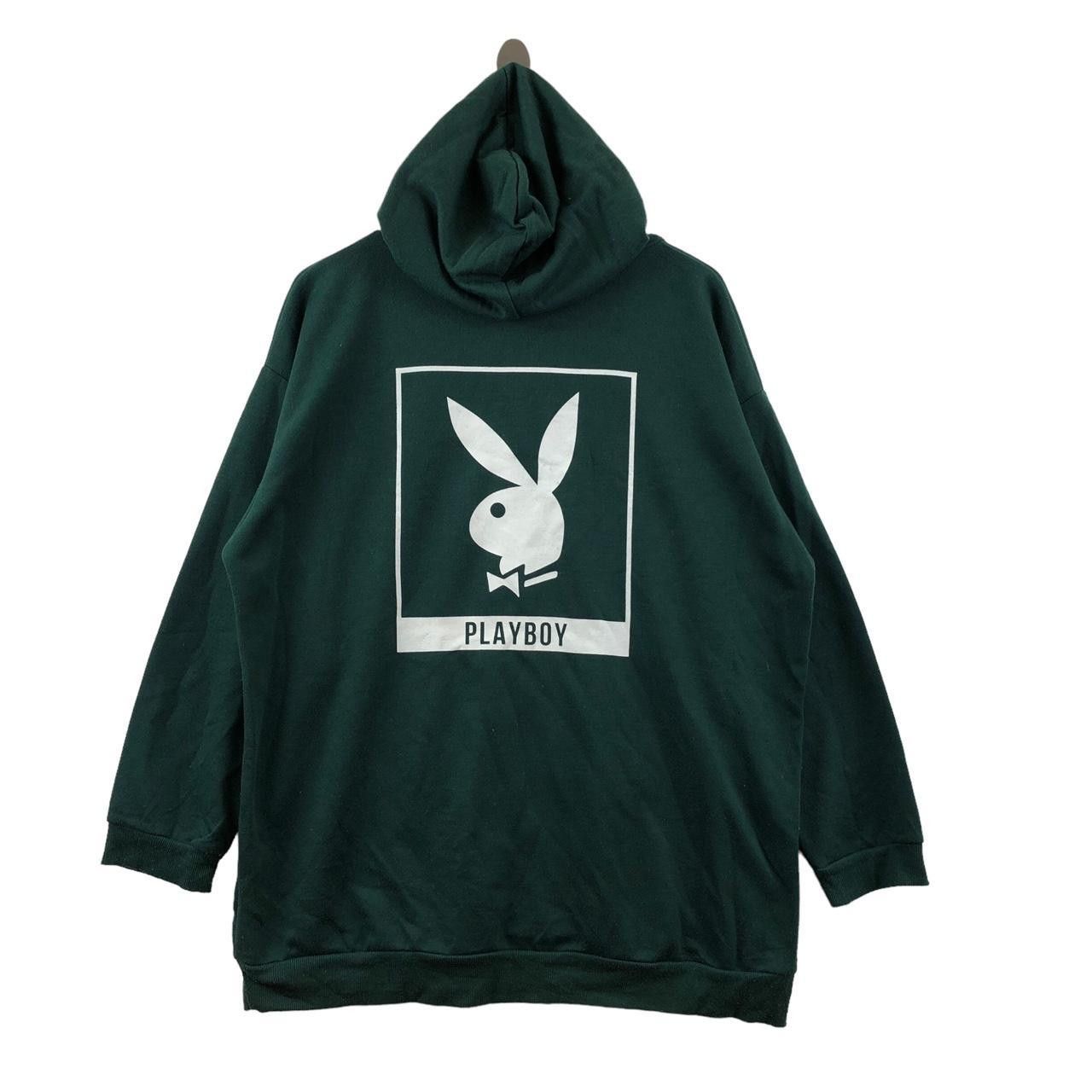 Playboy PLAYBOY BUNNY Cut Sew Baggy Green Hoodie Sweatshirt Pullover Size 3XL / US 20-22 - 1 Thumbnail
