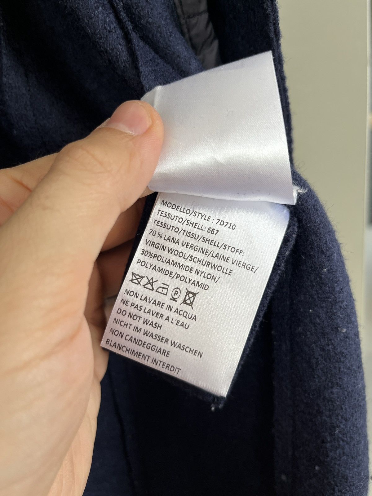 Gimo's Gimos Blue Wool Parka w/ Detachable Down Hood & Vest Size L / US 10 / IT 46 - 19 Thumbnail