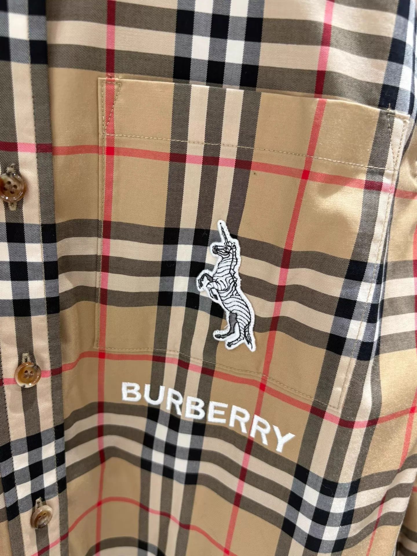Burberry Burberry NOS Plaid Shirt White Label 34 Size XXS / US 00 / IT 34 - 2 Thumbnail