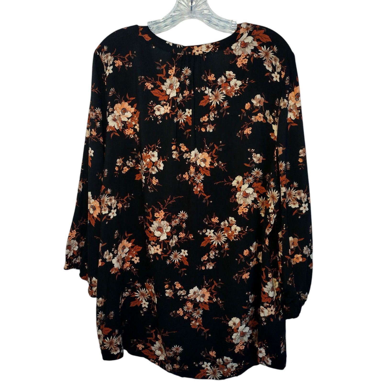 Croft & Barrow Croft & Barrow Womens Long Sleeve Blouse Floral SZ XXL Size XXL / US 16-18 / IT 52-54 - 7 Thumbnail