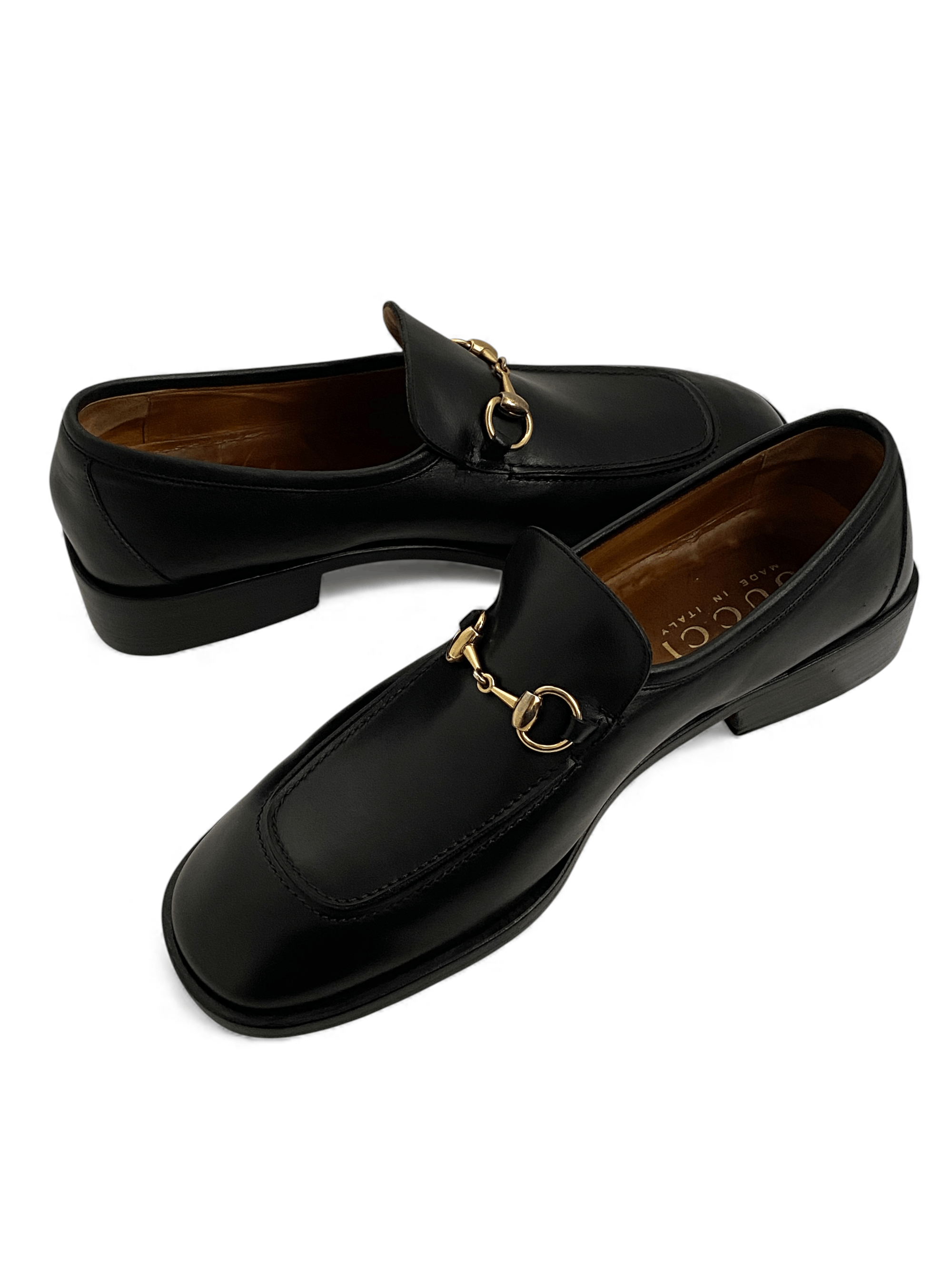 Gucci Gucci Horsebit GG Classic Dress Black Leather Loafers Shoes Size US 10.5 / EU 43-44 - 9 Thumbnail