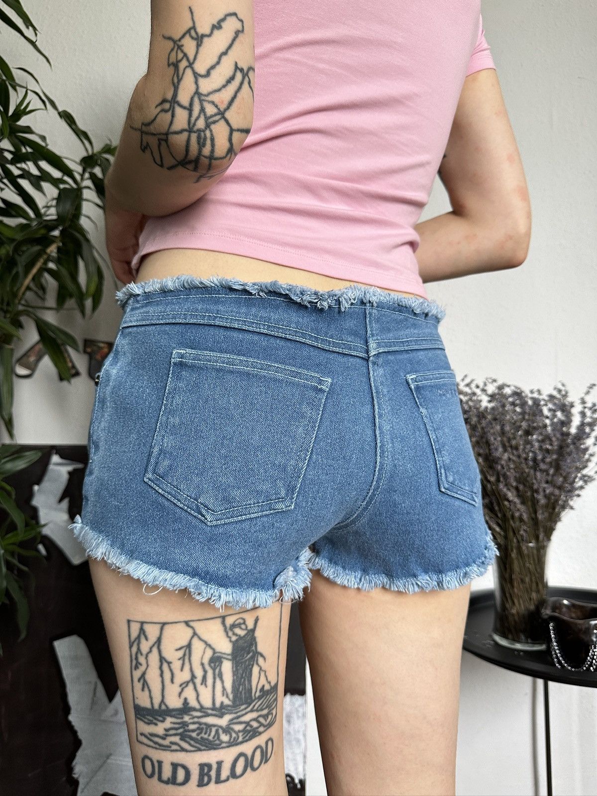Beauty Beast × Vintage Vintage Sexy Mini Mico Shorts y2k Distressed Trim Size 27" / US 4 / IT 40 - 3 Thumbnail