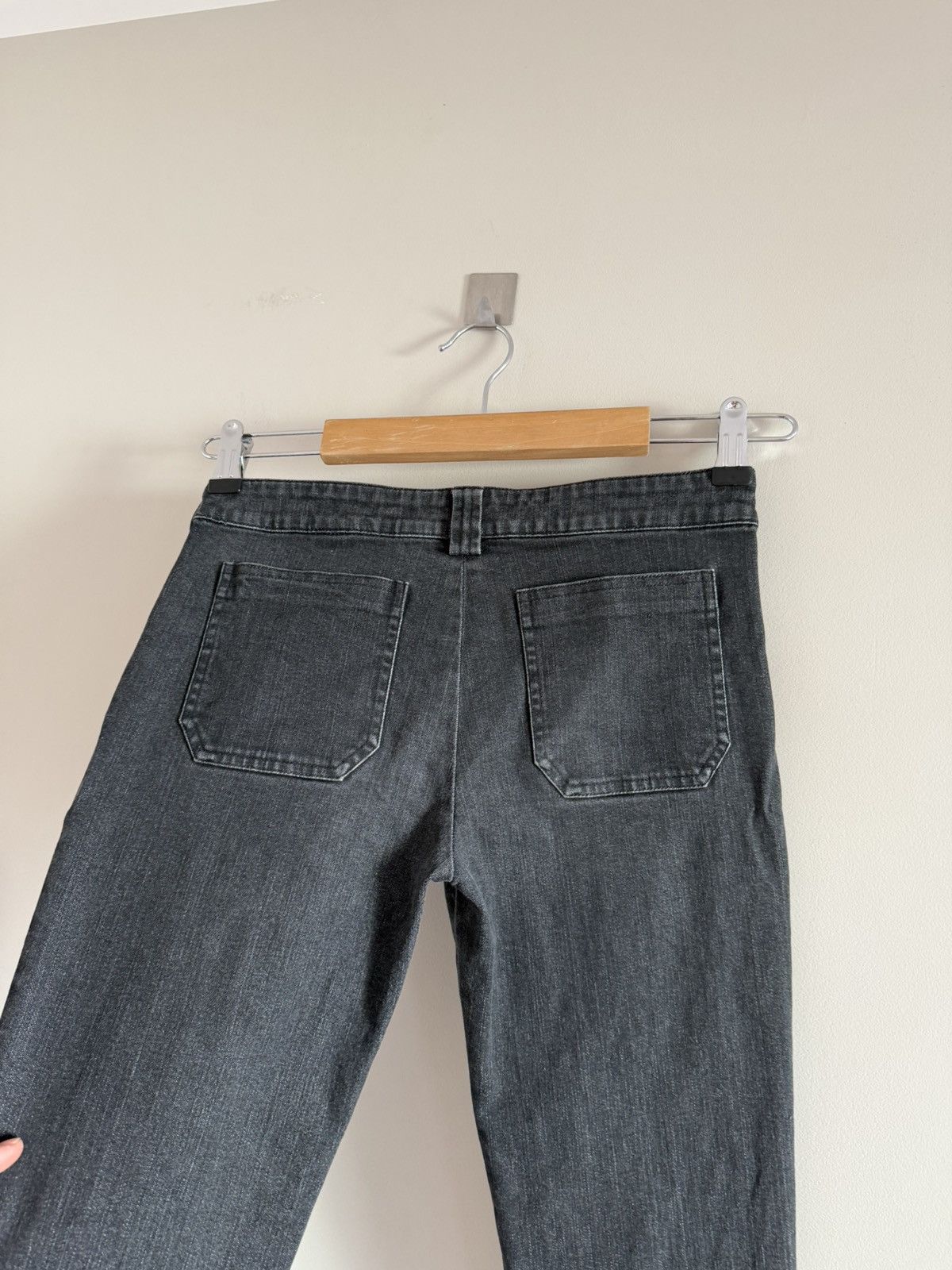 Balenciaga Balenciaga Washed Black Cropped Zip-Hem Jeans Size 26" / US 2 / IT 38 - 8 Thumbnail