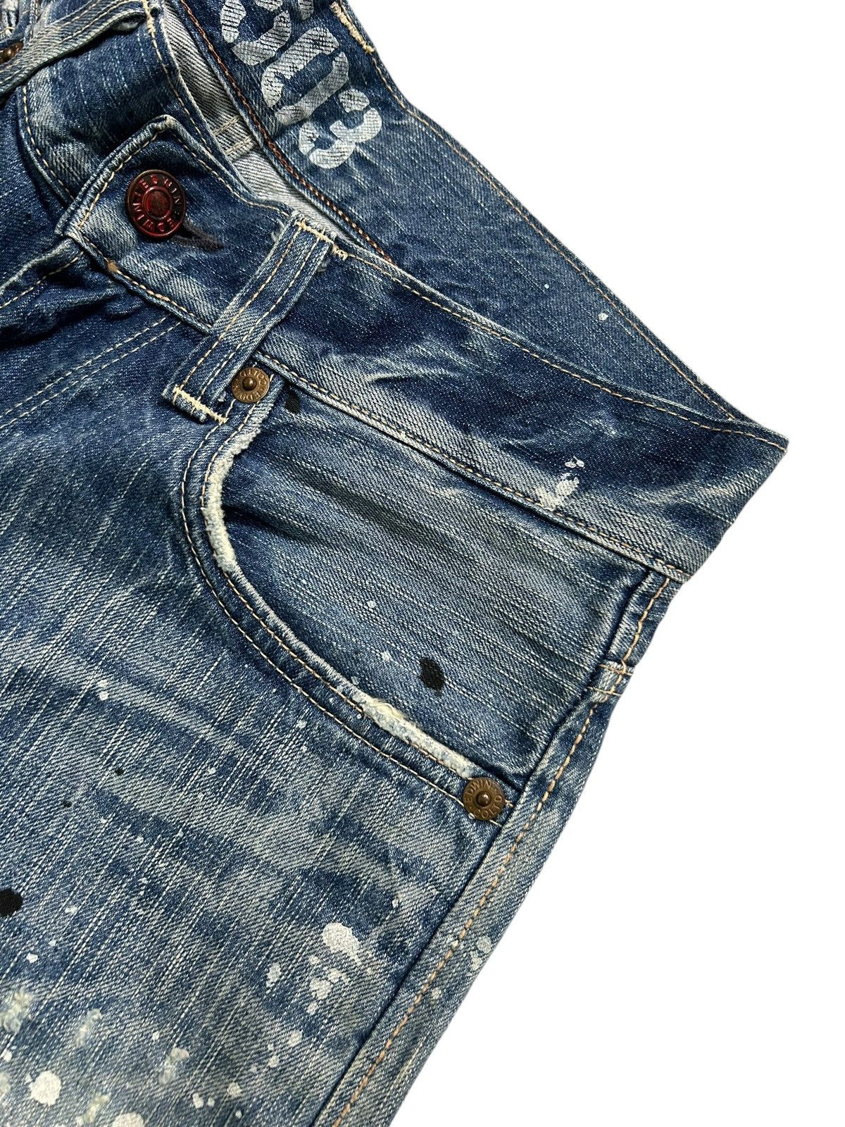 Japanese Brand × Kapital × Vintage Edwin Distressed Blue Trip 503 Grunge Punk Rock Style Denim Size US 32 / EU 48 - 7 Thumbnail