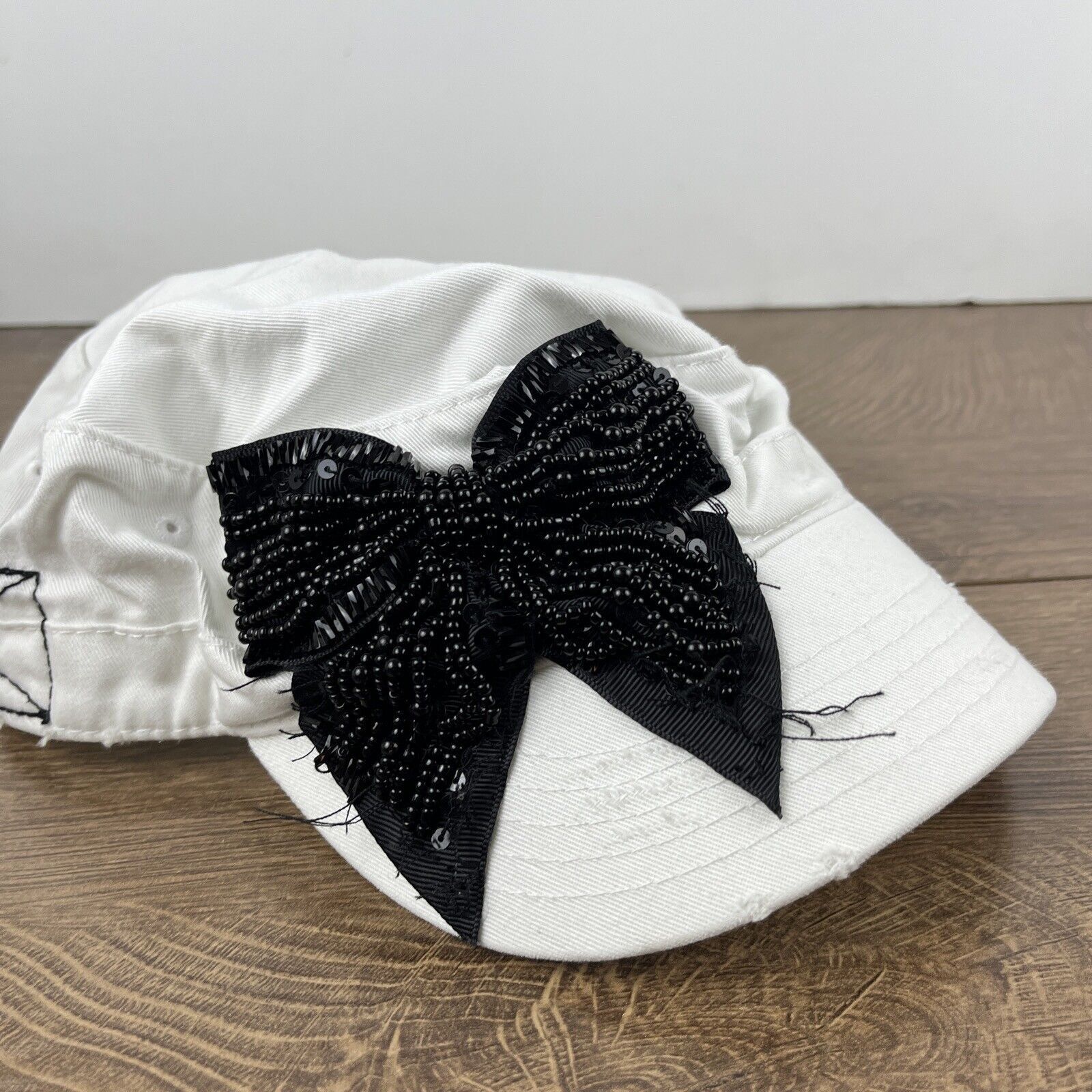Other Bow Hat Womens Bow Hat White Hat Adjustable White Adult Size Size ONE SIZE - 6 Thumbnail
