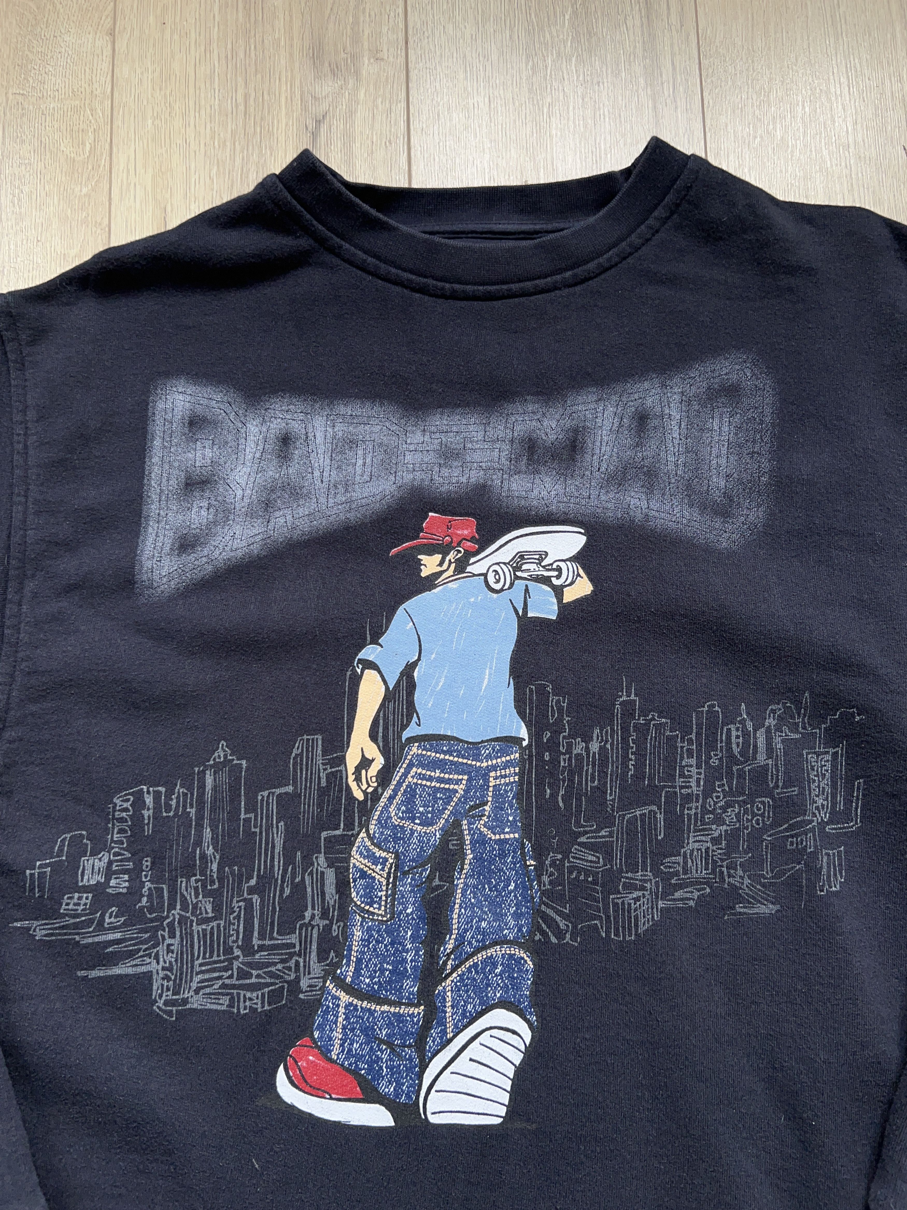 Vintage Mens BAD+MAD Hardwear Skate Y2K Sweatshirt Pullover Size M Size US M / EU 48-50 / 2 - 2 Thumbnail