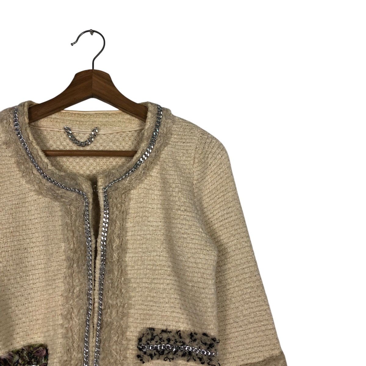 Japanese Brand 📌Vintage Knit Cropped Jacket Tweed Macphee Size M / US 6-8 / IT 42-44 - 7 Thumbnail