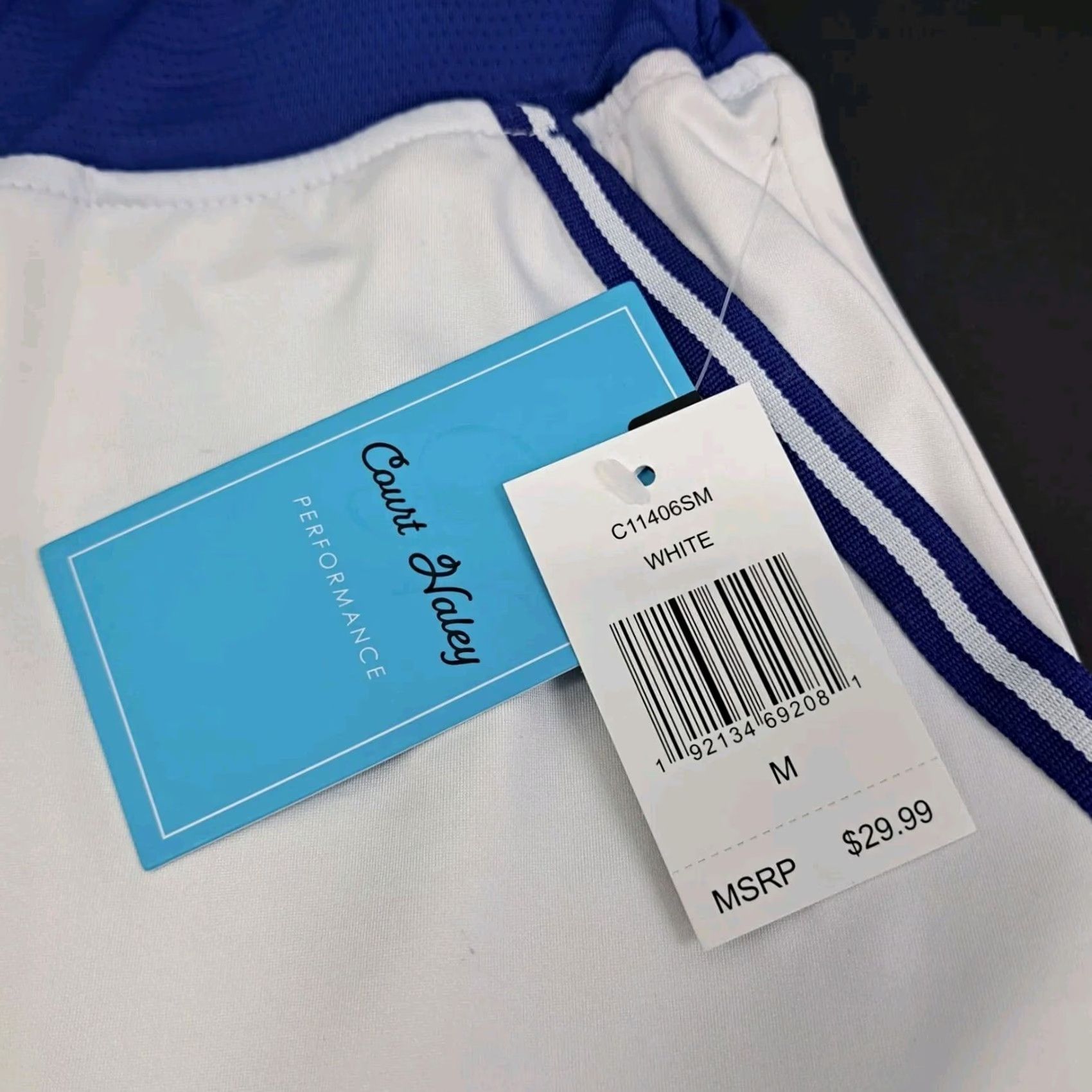 Vintage Court Haley Performance Skort Womens Blue White Pull On Athletic Short Skirt M NWT Court Haley Size 32" / US 10 / IT 46 - 6 Thumbnail