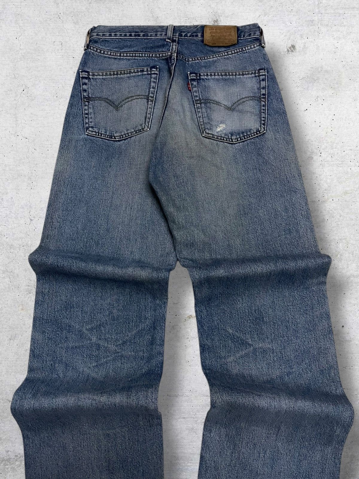 Levi's Vintage Clothing VINTAGE 504 LEVIS USA DESIGNER 90S BLUE WASHED OG DENIM Size US 29 - 11 Thumbnail