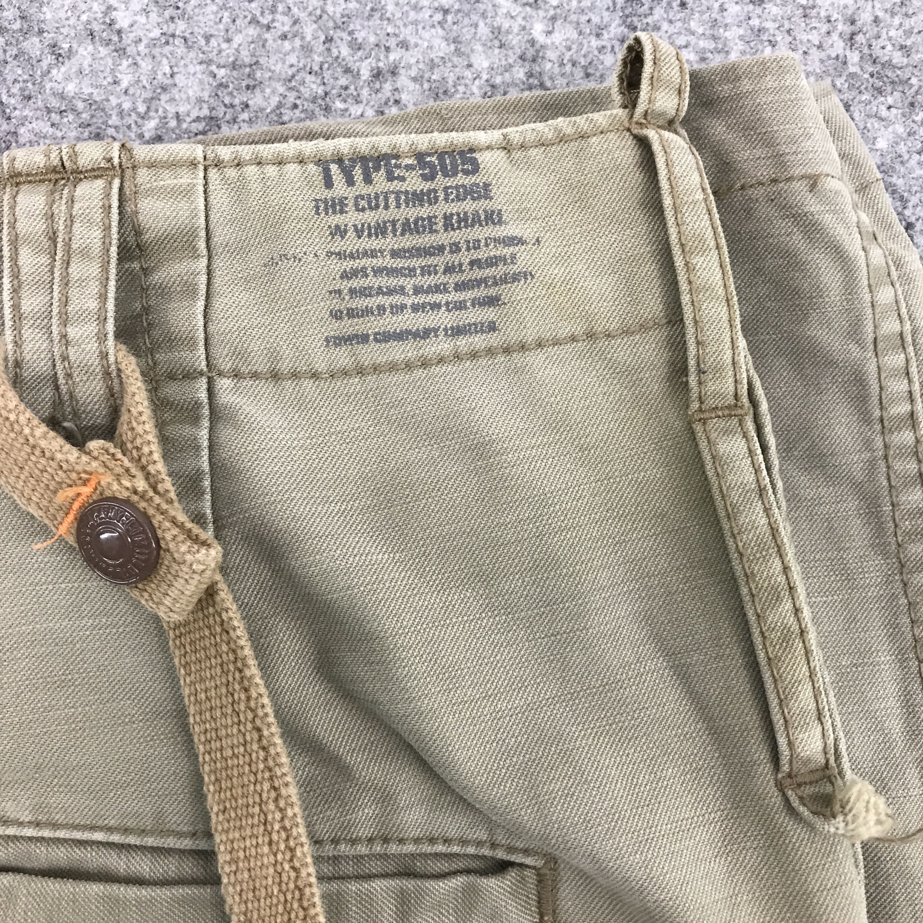 Edwin × Japanese Brand FLARE EDWIN 505 KHAKI BOOTCUT DESIGN PANTS Size US 32 / EU 48 - 8 Thumbnail