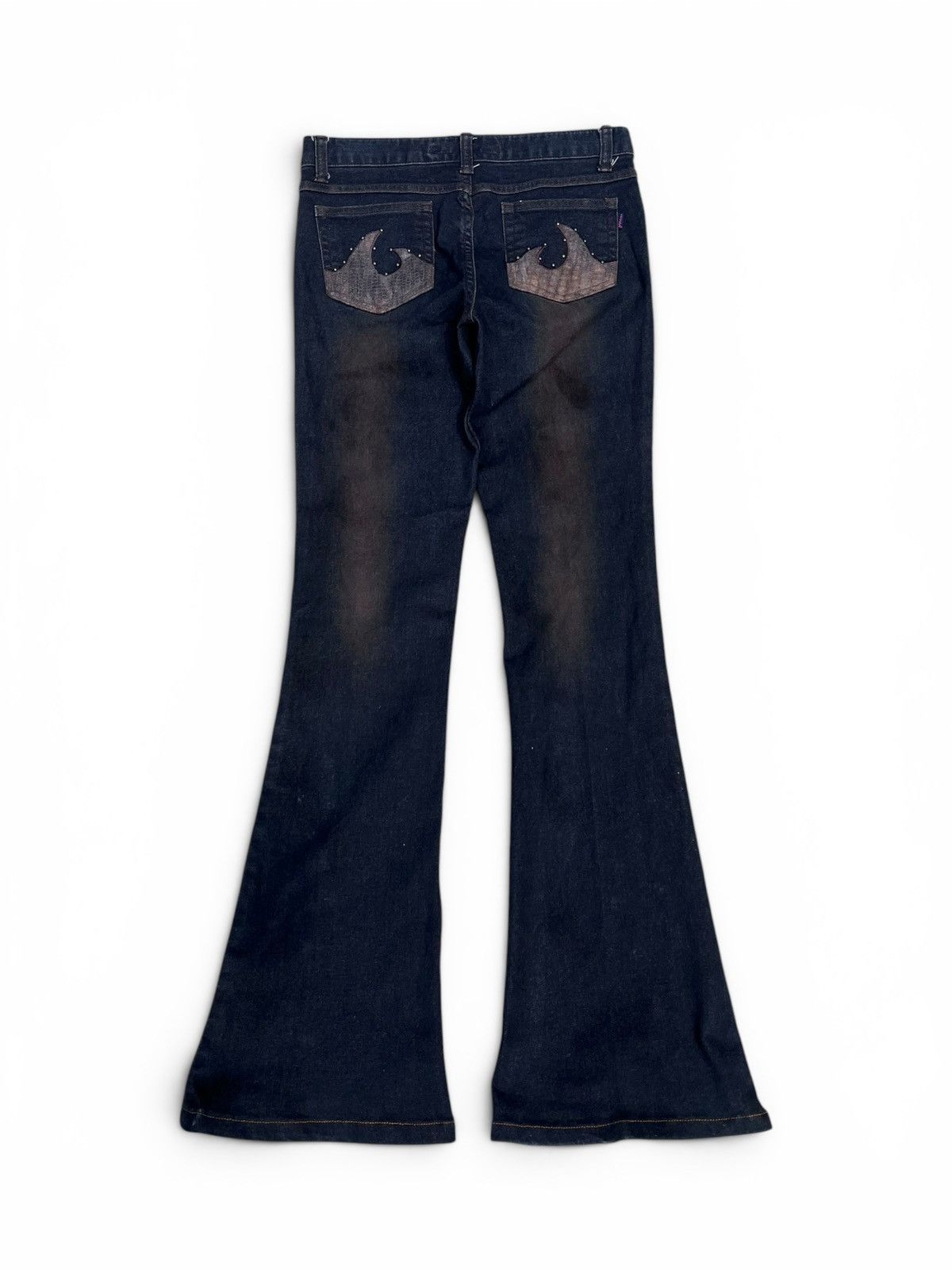 Japanese Brand Kesson Flare Denim Pants Size US 27 - 5 Thumbnail