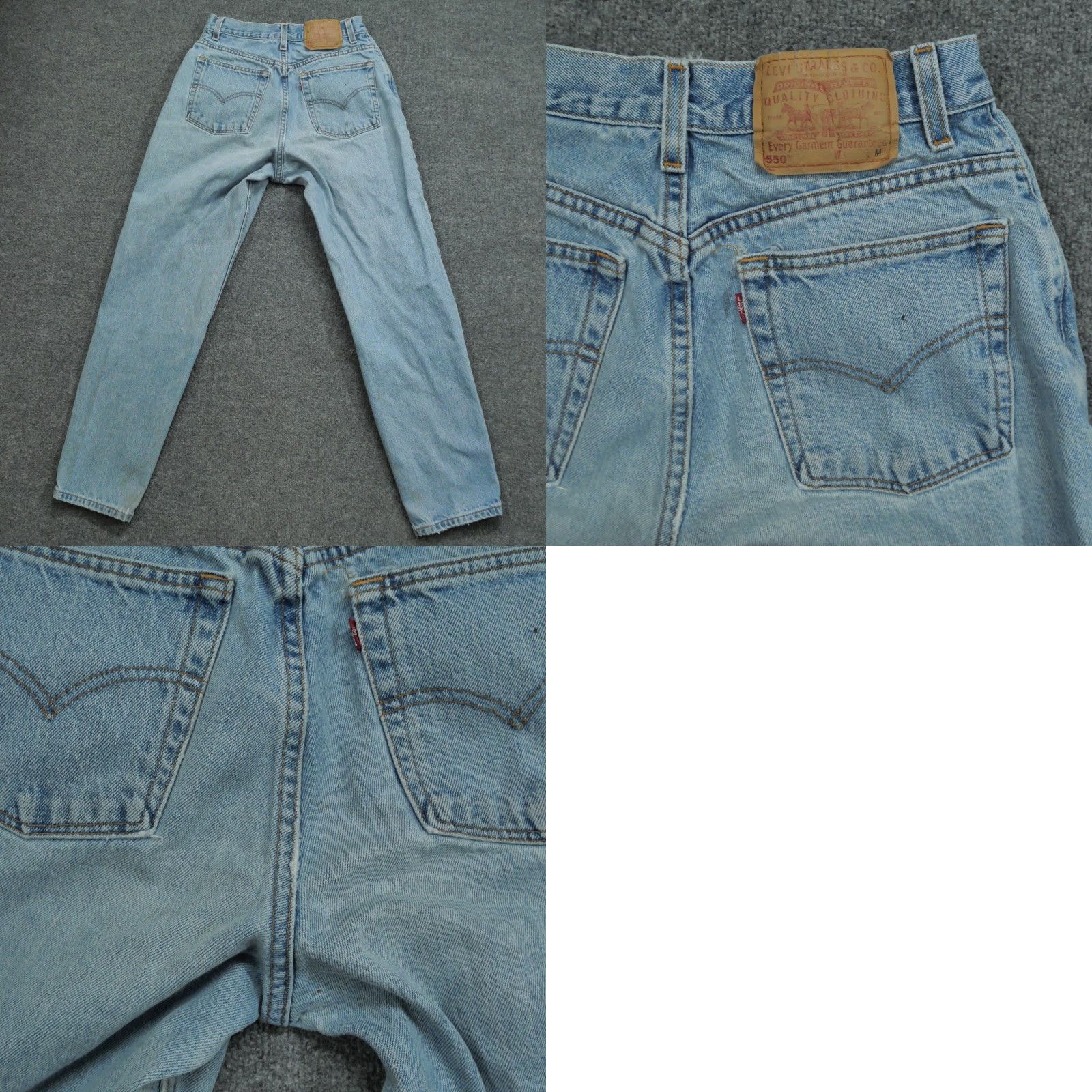 Levi's **Vintage Levi's 550 Tapered Jeans Women's 12 Blue Distressed 90s** User: Vintage Levi's 550 Tapered Jeans Women's 12 Blue Distressed 90s Size 29" - 9 Thumbnail
