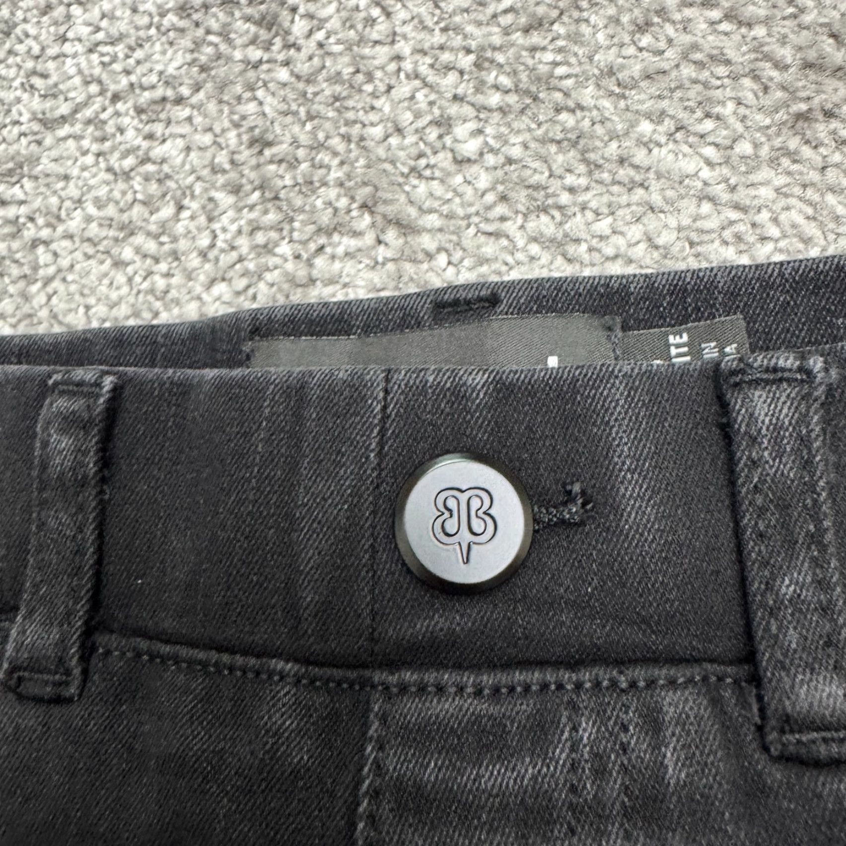 Denime VINTAGE Betabrand Women's Skinny Leg Jeans Pants XS Short Petite Black Casual 90s Retro Size 26" / US 2 / IT 38 - 5 Thumbnail