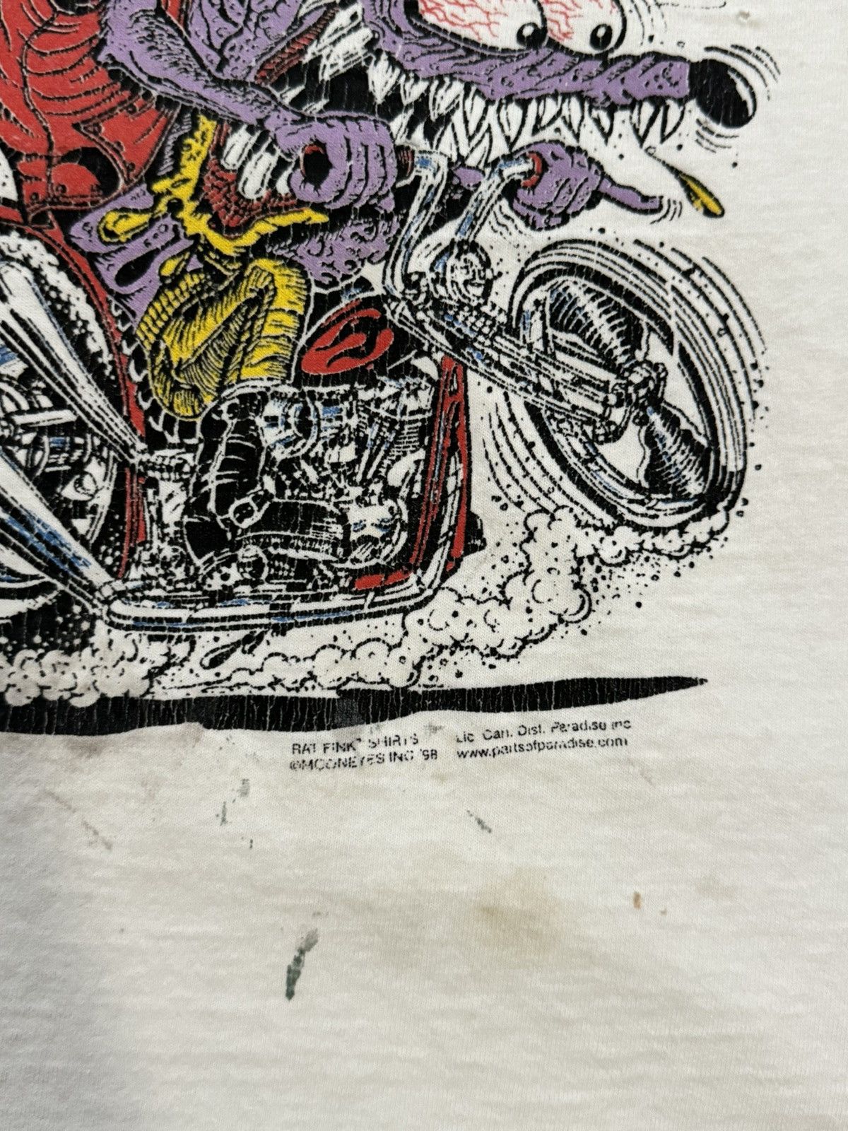 Vintage Vintage Rat Fink Hot Rod Graphic Tee With Wear Large Size US L / EU 52-54 / 3 - 7 Thumbnail