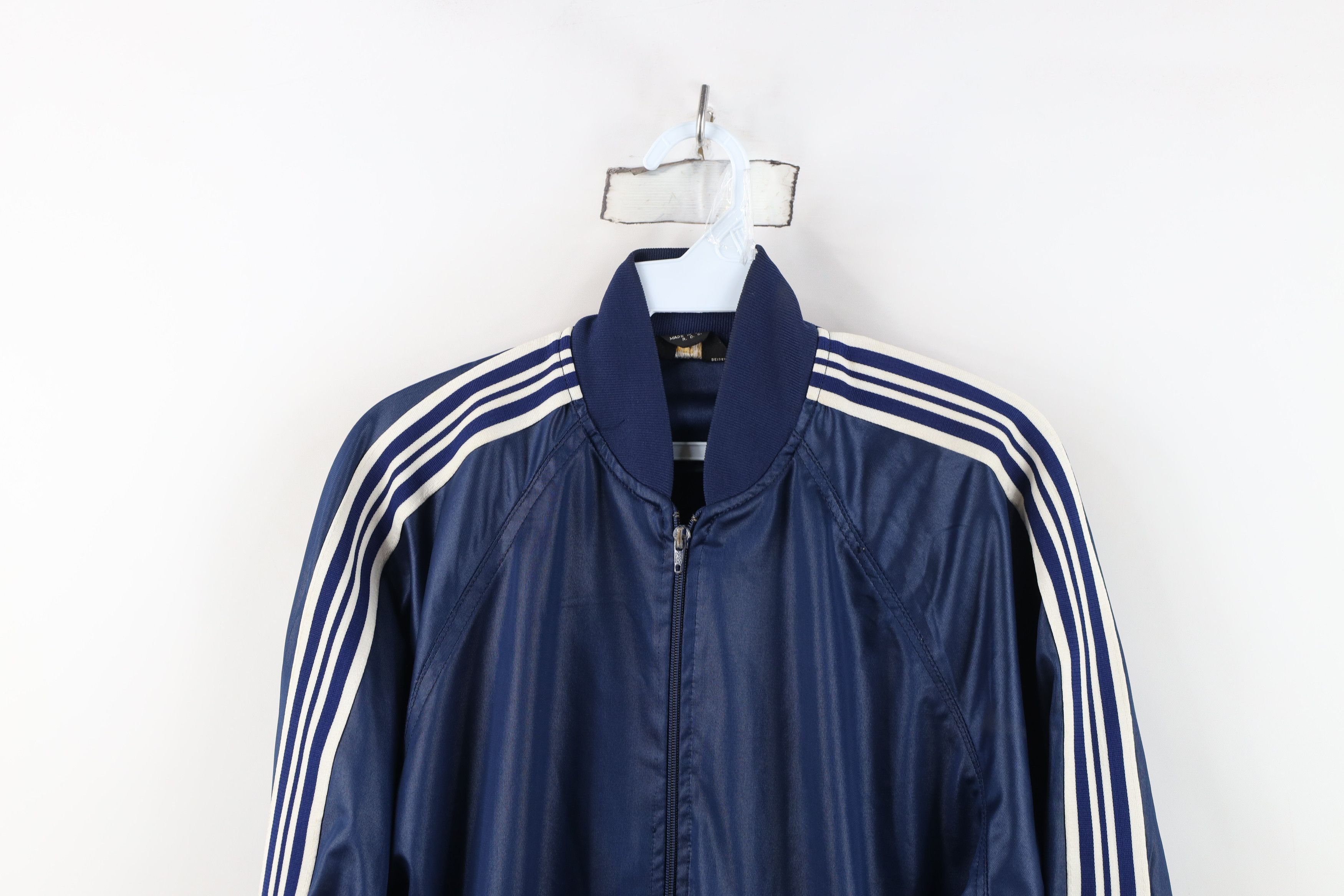 Vintage Vintage 70s Streetwear Full Zip Tennis Track Jacket Blue Size US M / EU 48-50 / 2 - 2 Thumbnail