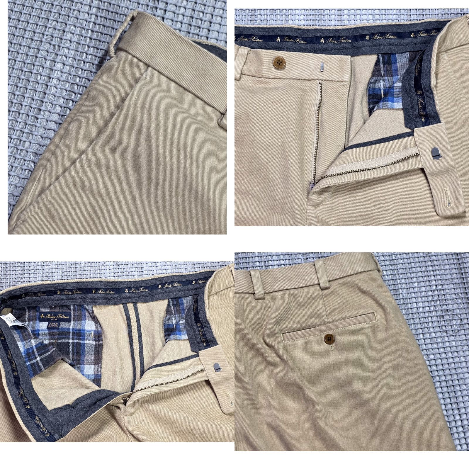 Brooks Brothers Brooks Brothers Clark Heavy Twill Beige Pants 36x30 Lined Thick Stretch Trousers Size US 36 / EU 52 - 8 Thumbnail