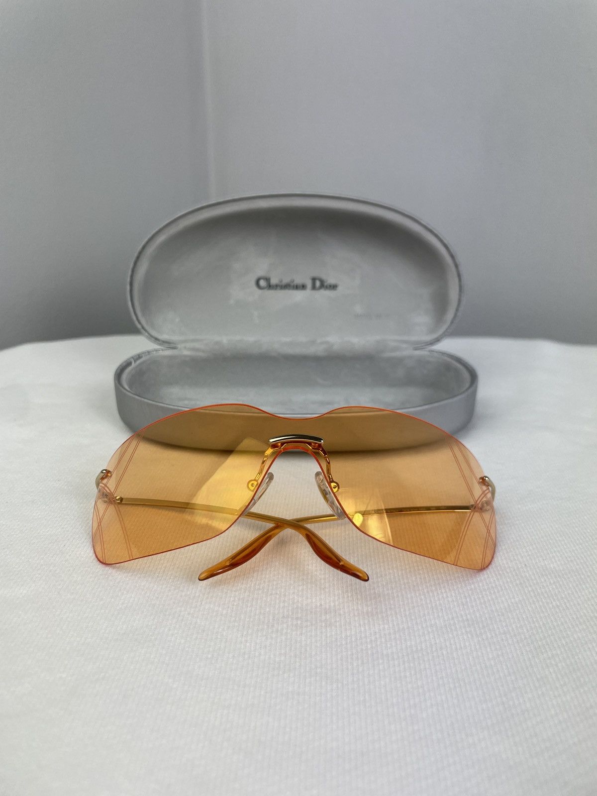 Christian Dior Monsieur Vintage Y2K Christian Dior Bowling Sunglasses With Case Size ONE SIZE - 11 Thumbnail