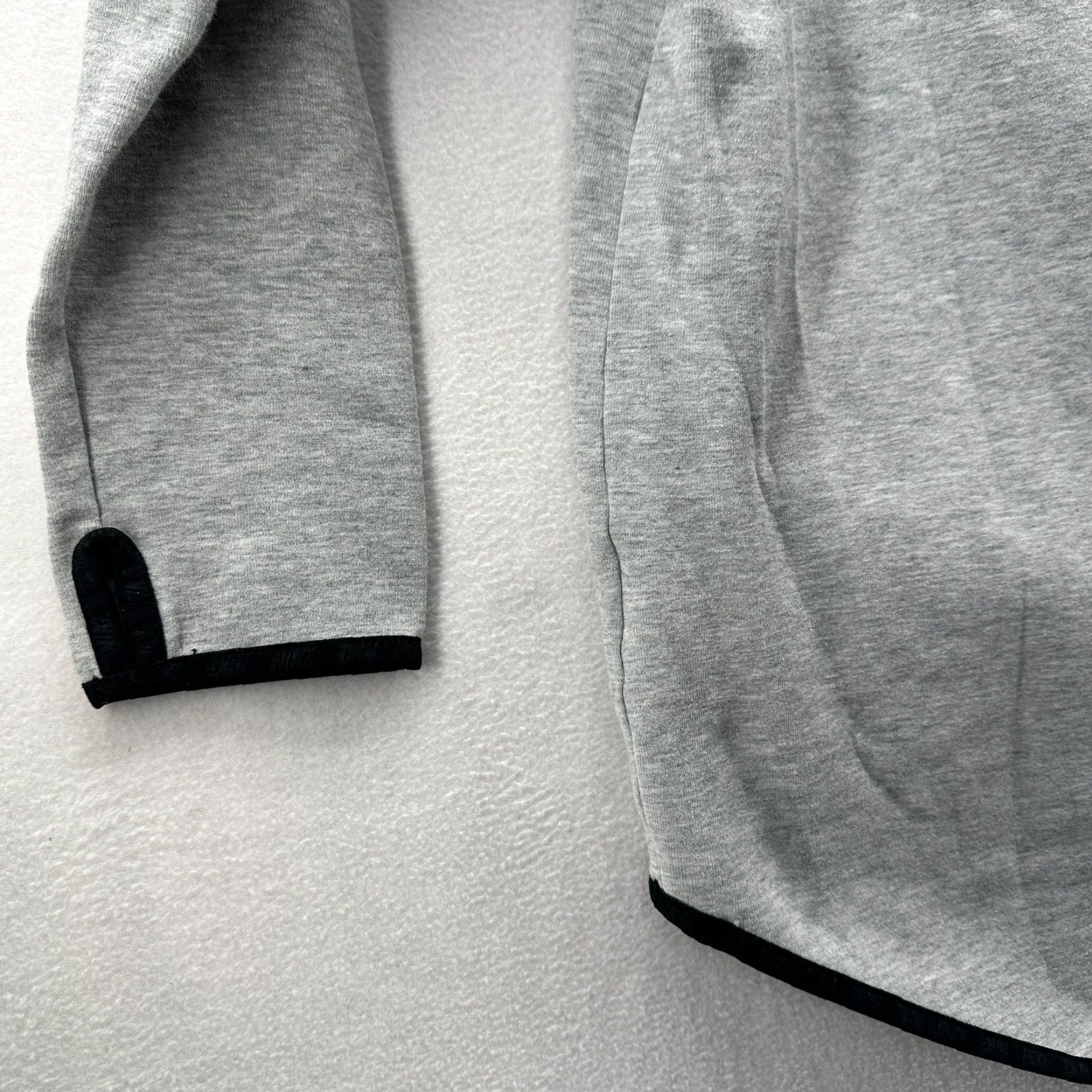 Nike VINTAGE Nike Full Zip Hoodie Gray Women's XL Asymmetric Long Sleeve Pockets Size XL / US 12-14 / IT 48-50 - 7 Thumbnail
