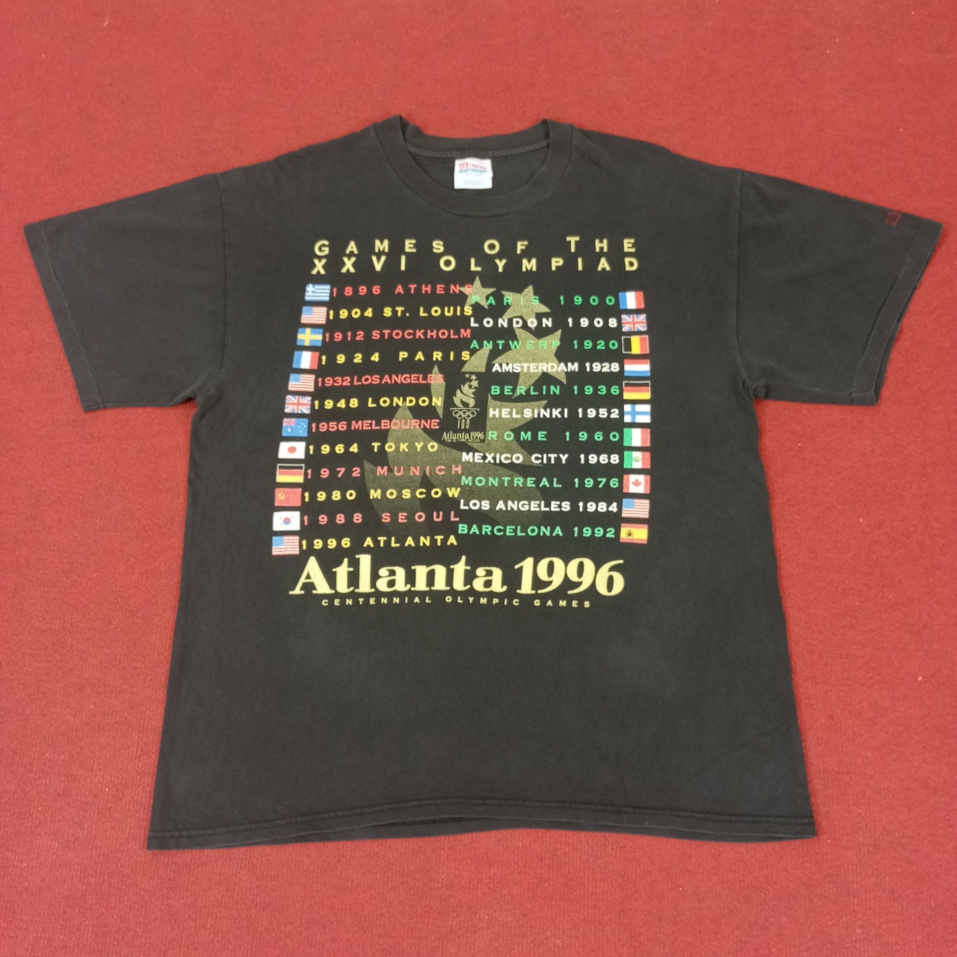 USA Olympics × Vintage Atlanta Olympics 1996 Promo Style Vintage Tshirt Size US L / EU 52-54 / 3 - 1 Thumbnail