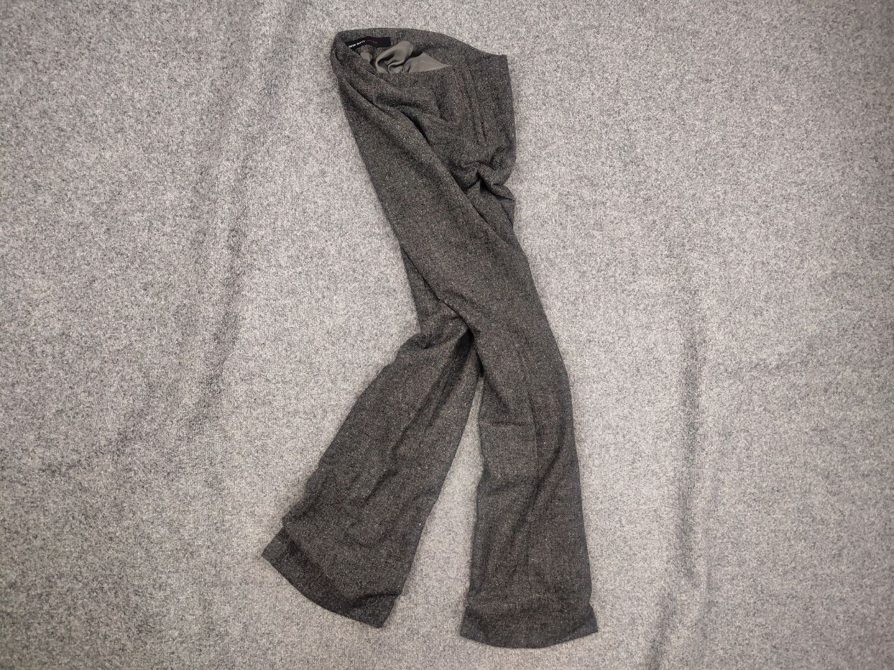 Miss Sixty Miss Sixty Vintage Wool Grey Flared Classical Trouser pants Size 25" / US 0 / IT 36 - 2 Thumbnail