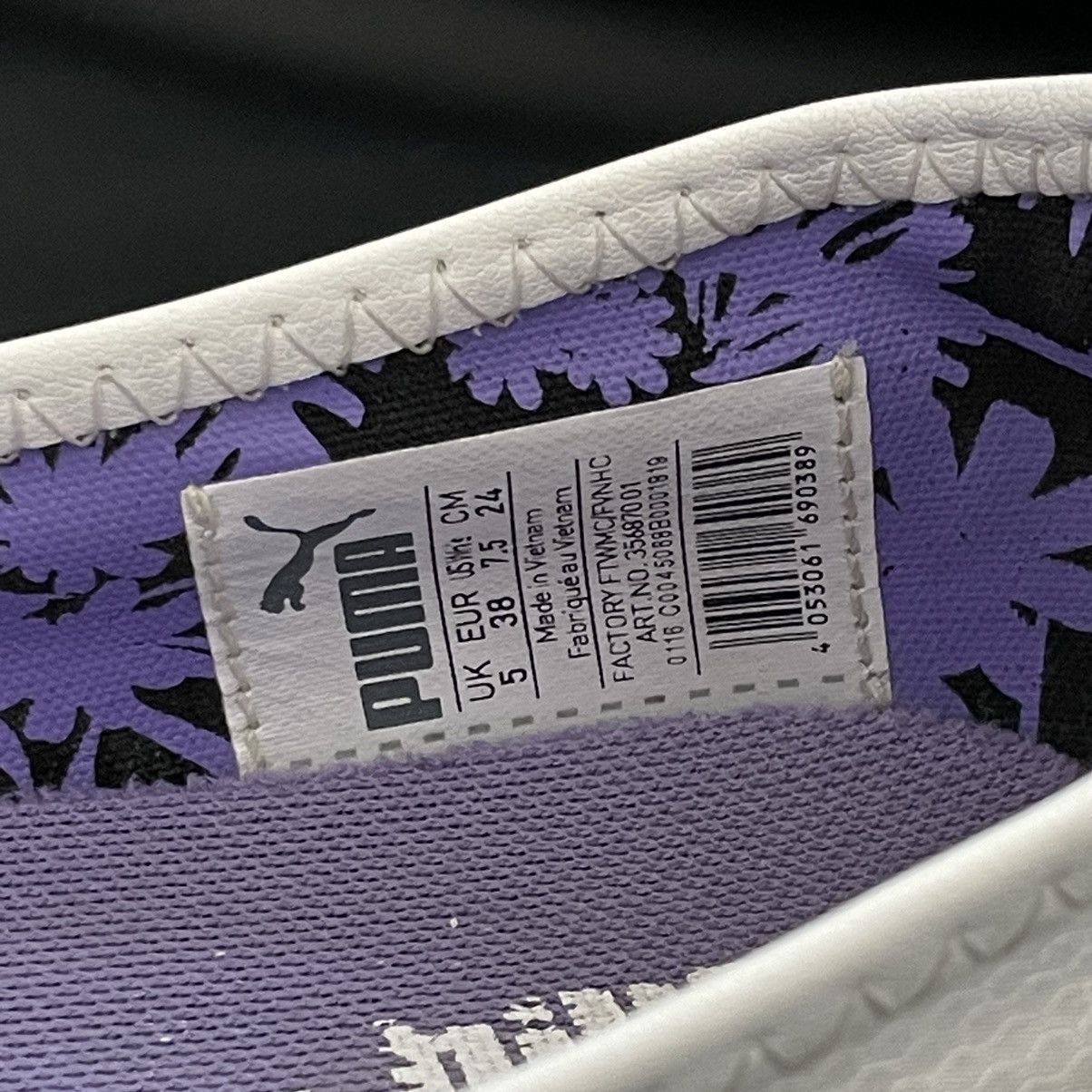 Puma × Vintage Puma Vintage Ballet White / Purple Flats Size US 7.5 / IT 37.5 - 7 Thumbnail