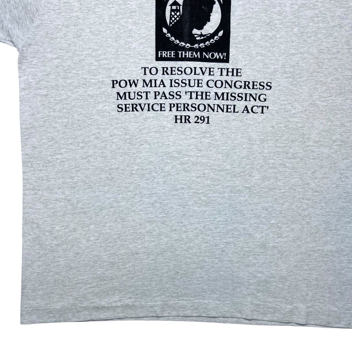 Vintage 1994 Rolling Thunder Freedom Ride POW MIA Memorial Day Tee Size US XL / EU 56 / 4 - 13 Thumbnail