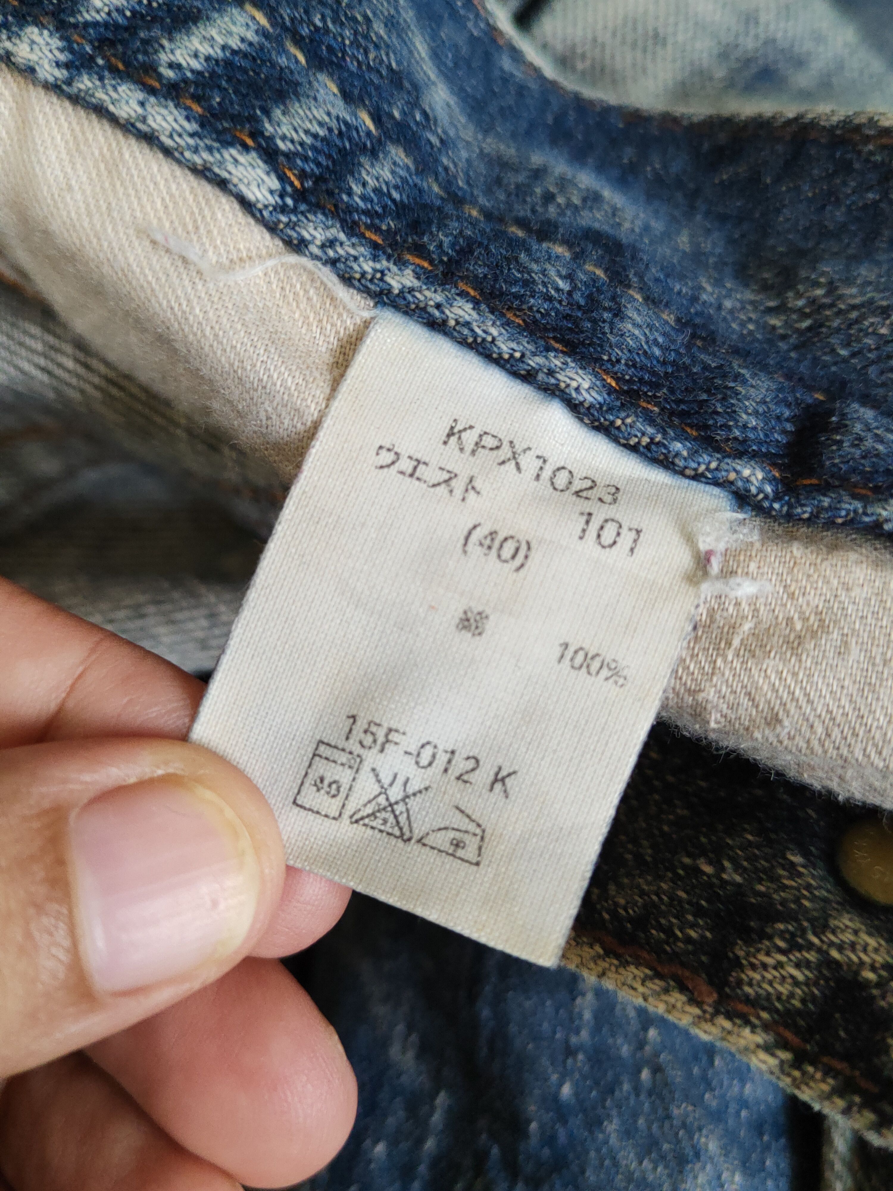 Japanese Brand GLHeart Dark Blue Faded Distressed Ripped Jeans #S2248 Size US 40 / EU 56 - 15 Thumbnail