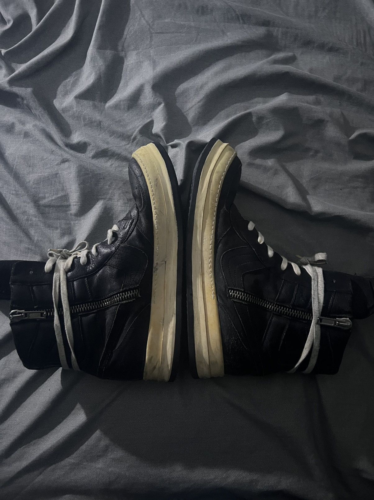 Rick Owens × Rick Owens Drkshdw Rick Owen Dunks Size US 12 / EU 45 - 3 Thumbnail