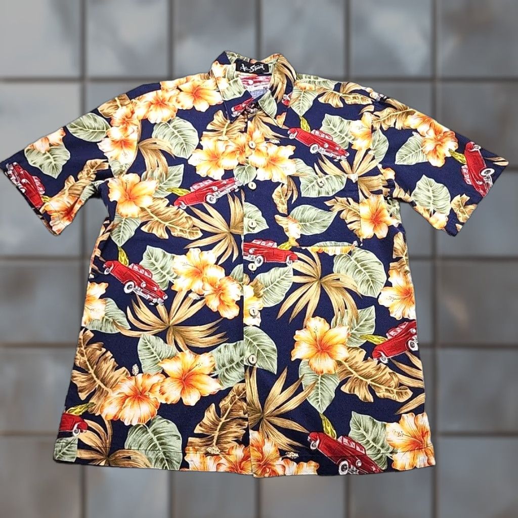 Vintage VINTAGE Alan Stuart Hawaiian Shirt Mens L Button Up Short Sleeve Floral USA Made Size US L / EU 52-54 / 3 - 1 Thumbnail