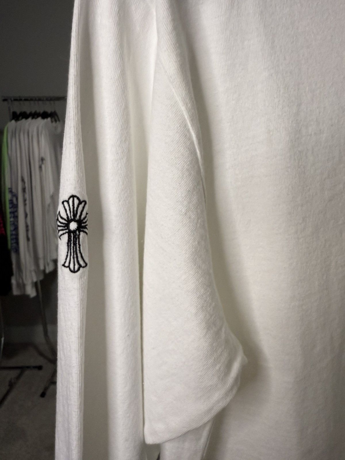 Chrome Hearts Chrome Hearts White “Y Not” Embroidered Longlseeve Size US M / EU 48-50 / 2 - 3 Thumbnail