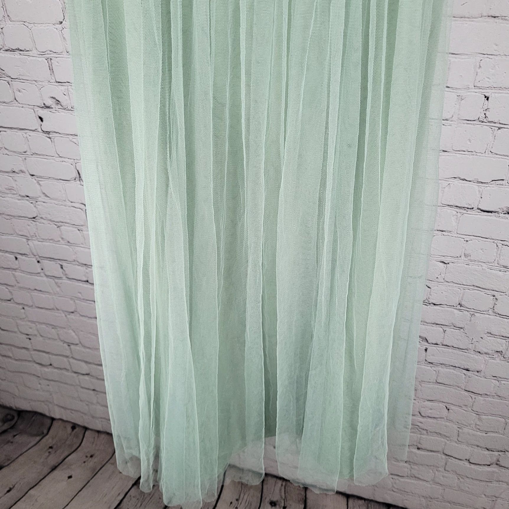 Vintage JENNY YOO Collection Green A-Line Maxi Skirt Size 0 Lined Womens Size 25" / US 0 / IT 36 - 6 Thumbnail