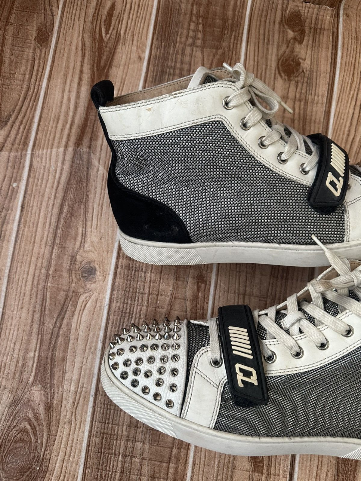 Christian Louboutin Christian Louboutin Louis Orlato Spikes High Top w/Straps Size US 9 / EU 42 - 16 Thumbnail