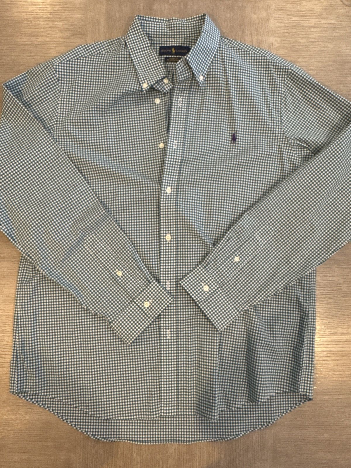 Ralph Lauren Green checked plaid button down Size US XL / EU 56 / 4 - 1 Thumbnail