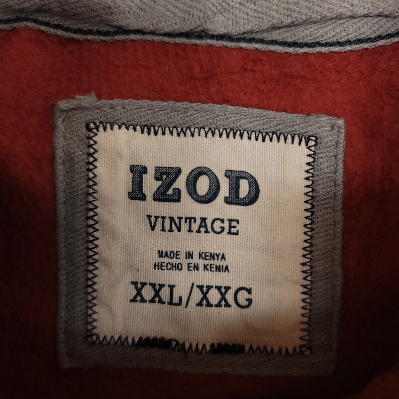 Izod IZOD Casual Long Sleeve Sweatshirt Mens Size 2XL Maroon Size US XXL / EU 58 / 5 - 3 Thumbnail