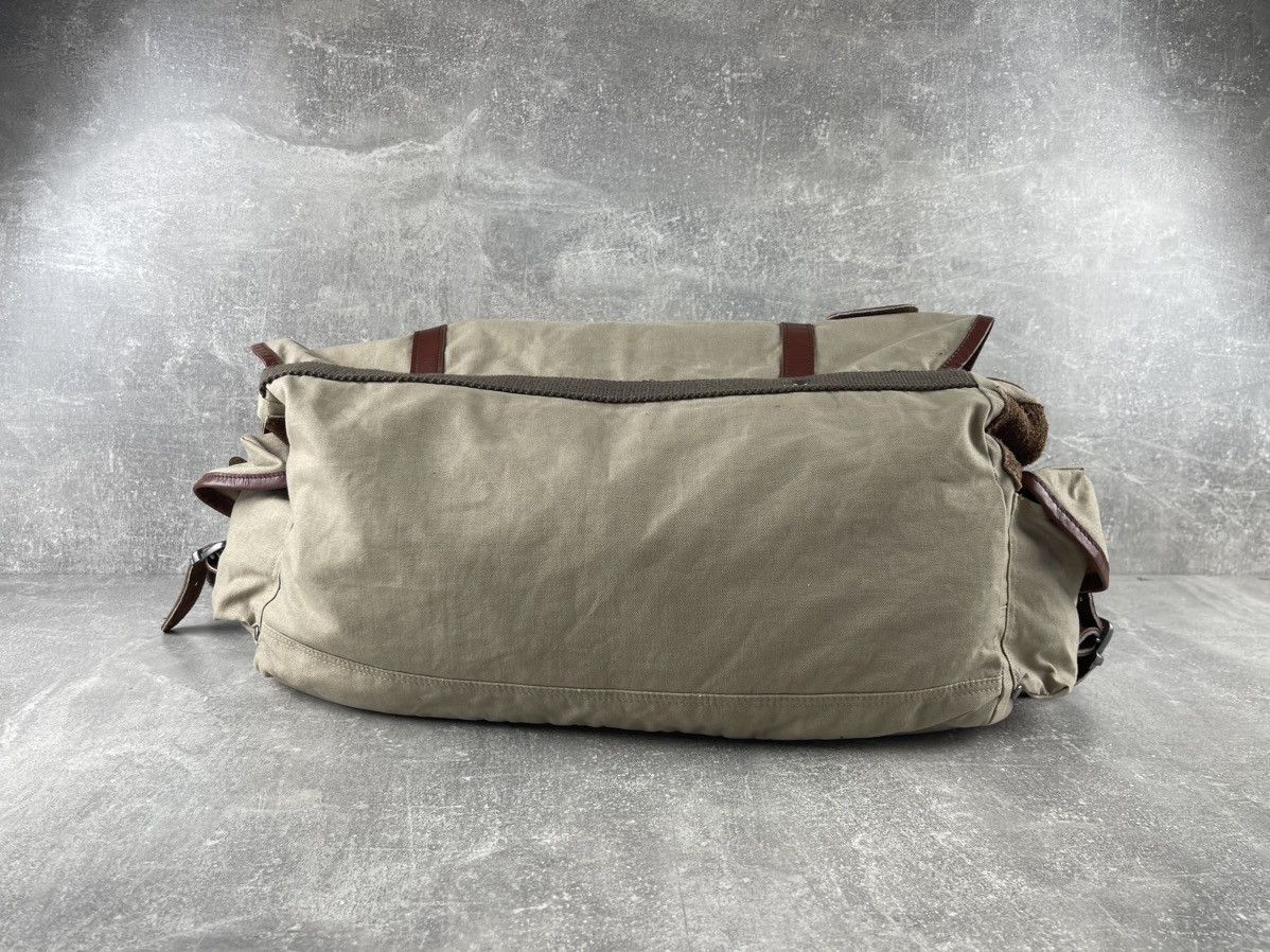 Vintage Machu Picchu Canvas Leather Messenger Bag Crossbody Travel Size ONE SIZE - 10 Thumbnail
