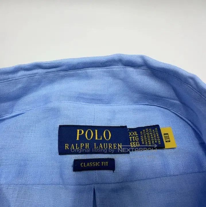 Polo Ralph Lauren Polo Ralph Lauren Men's Blue Logo Button Long. Size US XXL / EU 58 / 5 - 4 Thumbnail