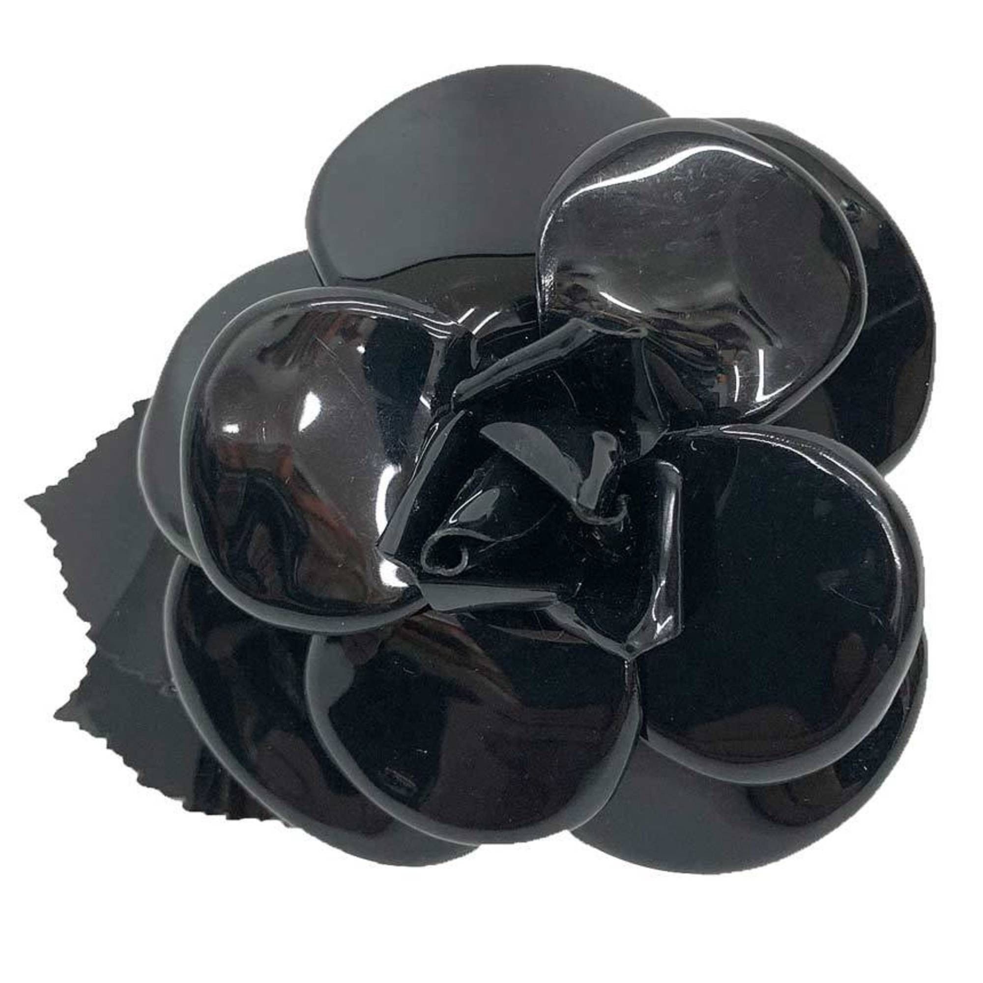 Chanel CHANEL Camellia Corsage Brooch in Black, Plain, for Women Size ONE SIZE - 1 Thumbnail