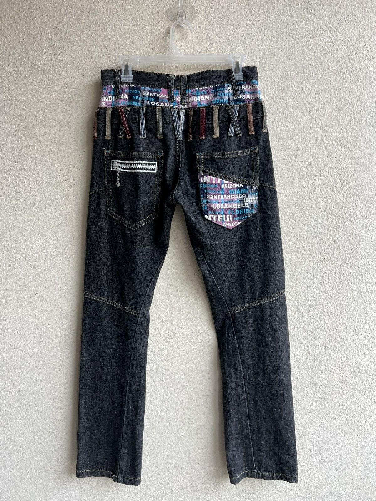 Vintage Double Waist Antfui Multiple Colour Denim Jeans Size US 29 - 1 Thumbnail