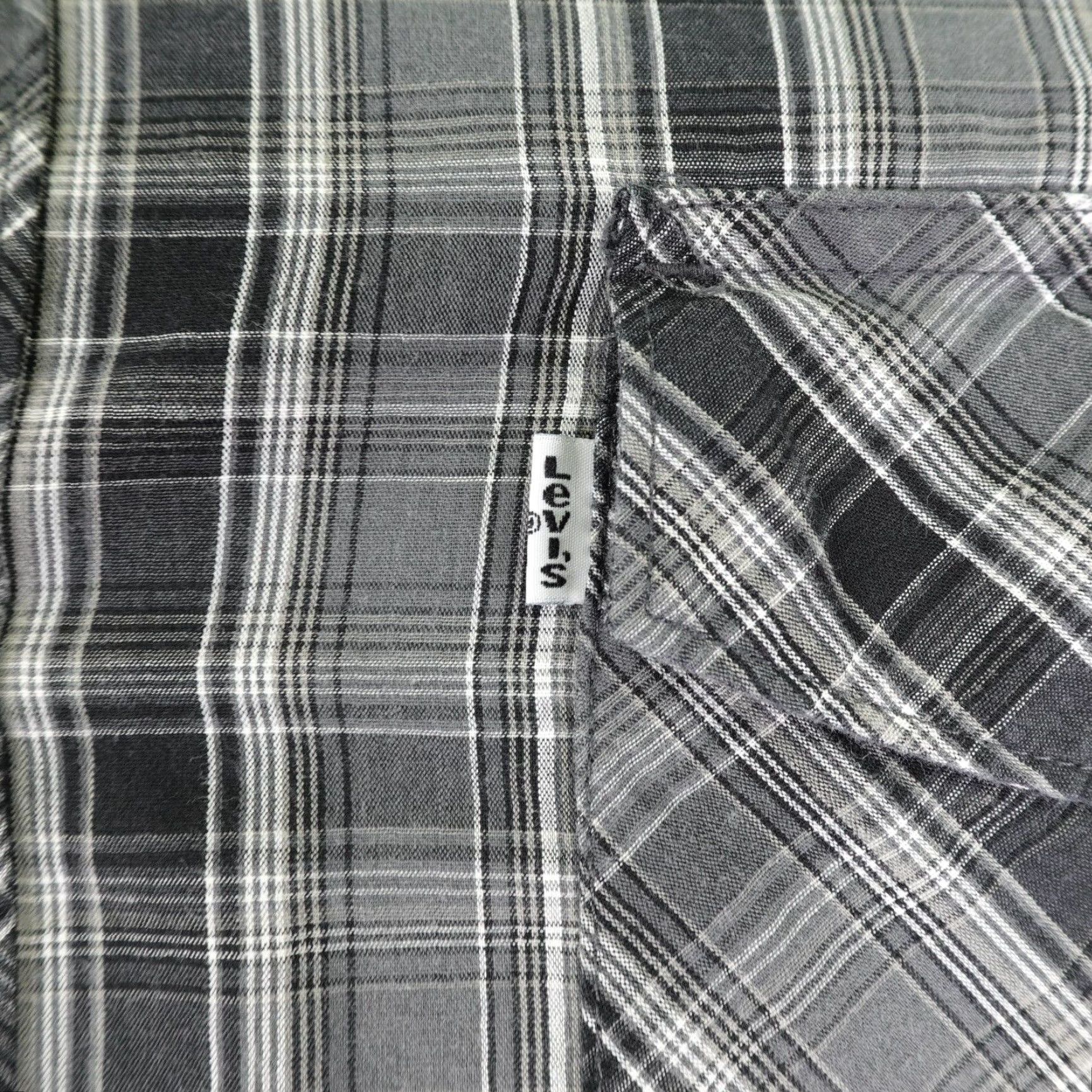 Levi's VINTAGE Levi's Shirt Mens XL Gray Plaid Western Pearl Snap White Tab Rodeo Rancher Cowboy Size US XL / EU 56 / 4 - 4 Thumbnail