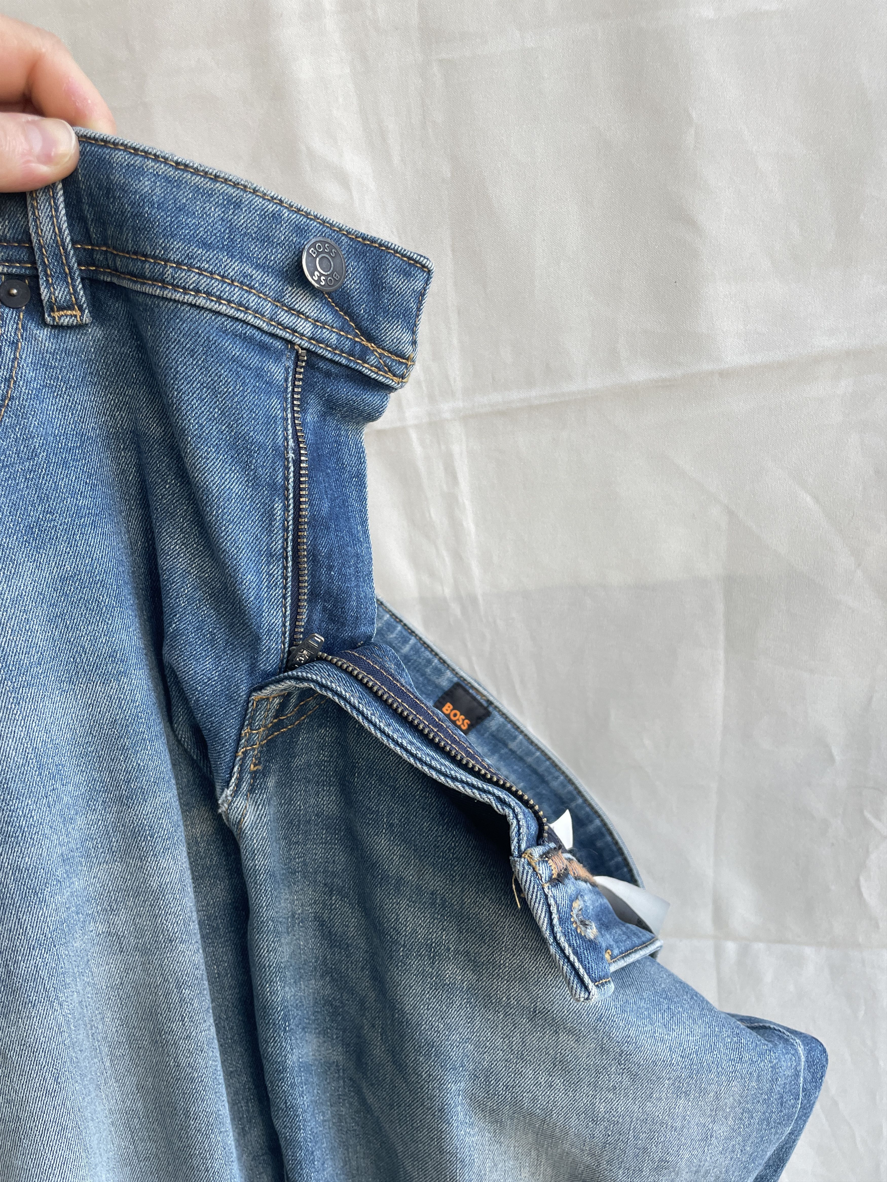 Hugo Boss Hugo Boss Orange Maine Distressed Repaired Stretch Denim Size US 32 / EU 48 - 7 Thumbnail
