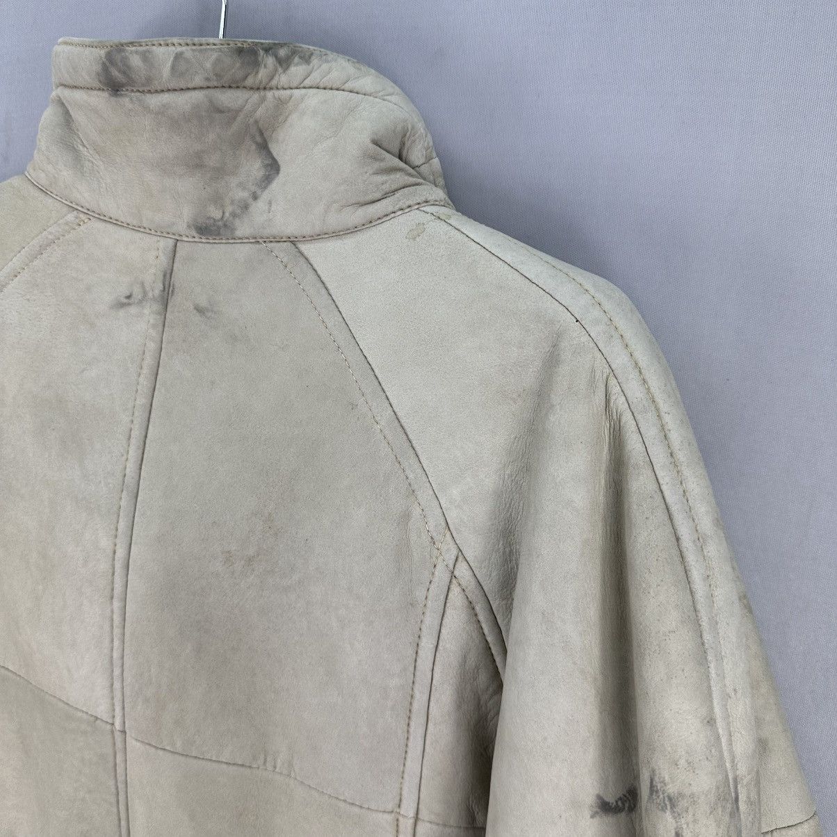 Italia Independent Vintage 80's Sheepskin Down Jacket Double Breasted Size M / US 6-8 / IT 42-44 - 5 Thumbnail